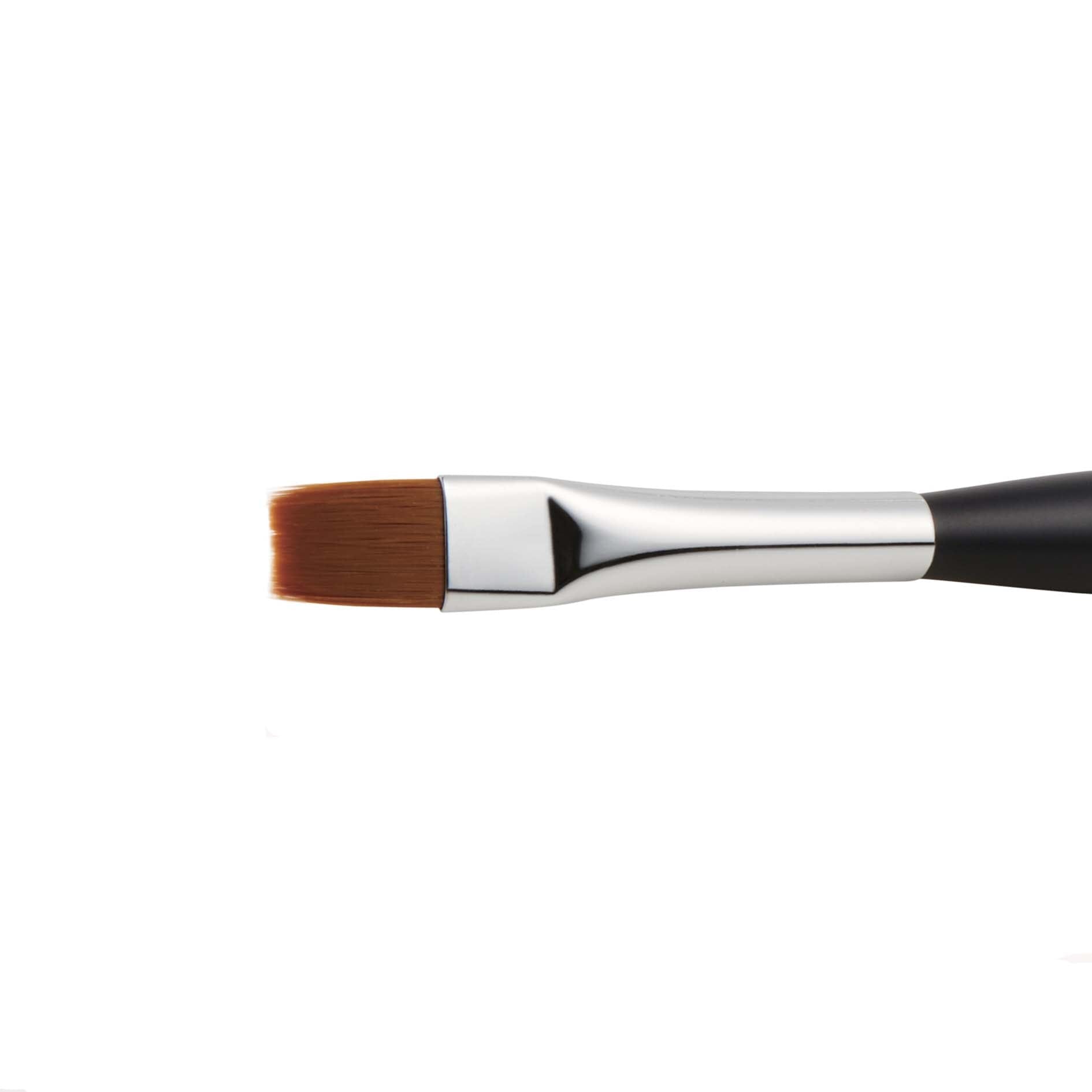 Kokoist Professional Wide Flat Nail Brush for Gel Polish - Perfect for Nail Art, Manicures & Pedicures at Home or Salon