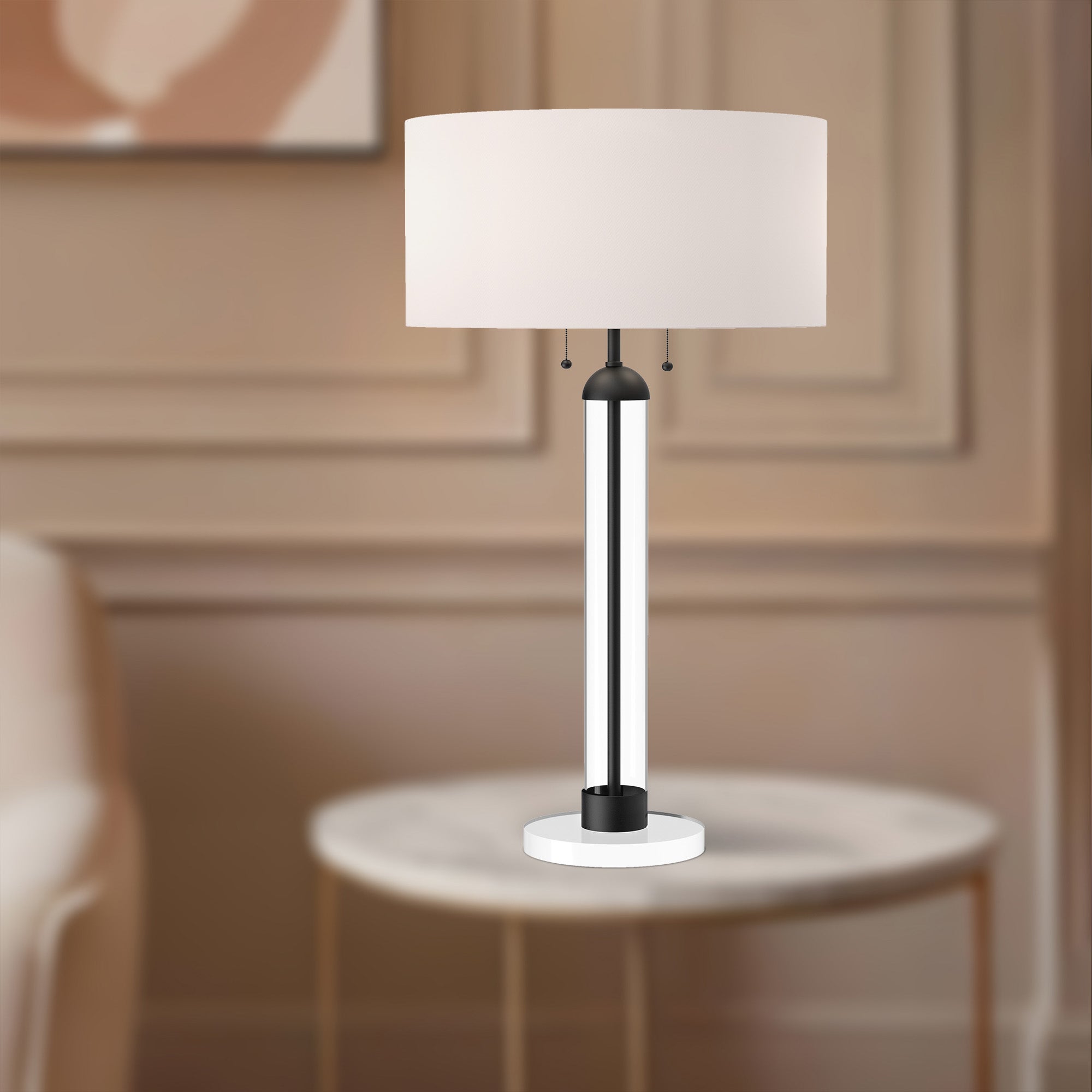 Sasha Table Lamp - Modern LED Desk Light with Adjustable Brightness for Home Office, Bedroom & Living Room Decor