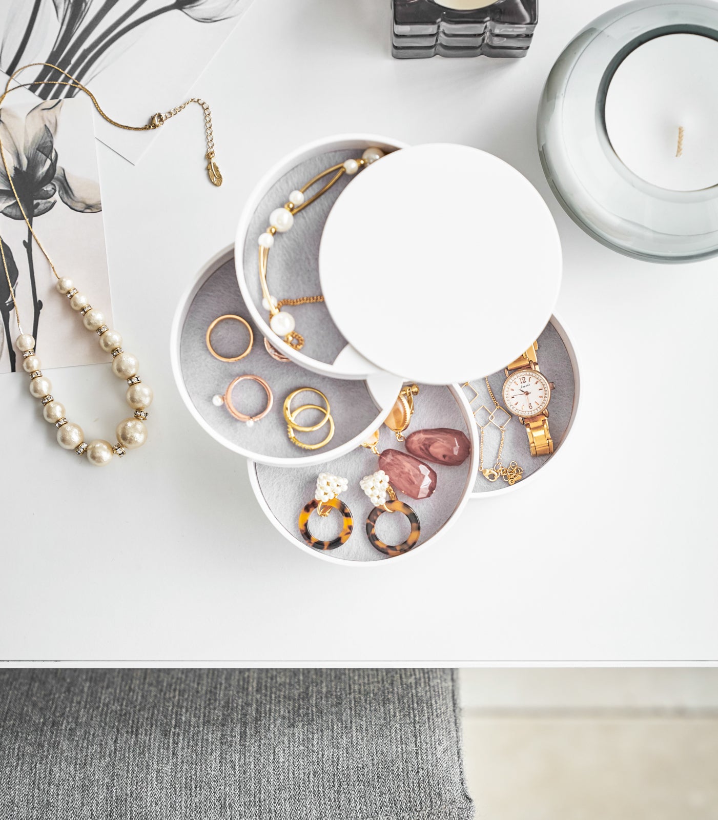Stackable Jewelry Organizer Box - Multi-Layer Necklace & Earring Storage for Women | Perfect for Bedroom, Travel & Gift Giving
