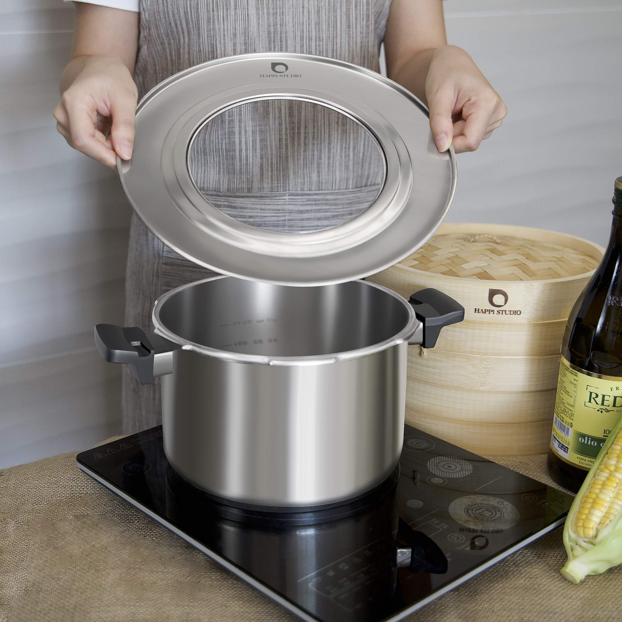 Stainless Steel Steamer Ring Adapter for 8-11 Inch Bamboo Steamer Baskets - Perfect for Asian Cooking, Dim Sum & Dumplings | Durable & Rust-Free Kitchen Accessory