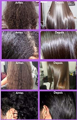 Argan Oil Keratin Hair Straightening Treatment - Brazilian Hair Repair System with Progressive Brush (2 L) - Formaldehyde Free for Smooth, Silky & Frizz-Free Hair at Home or Salon