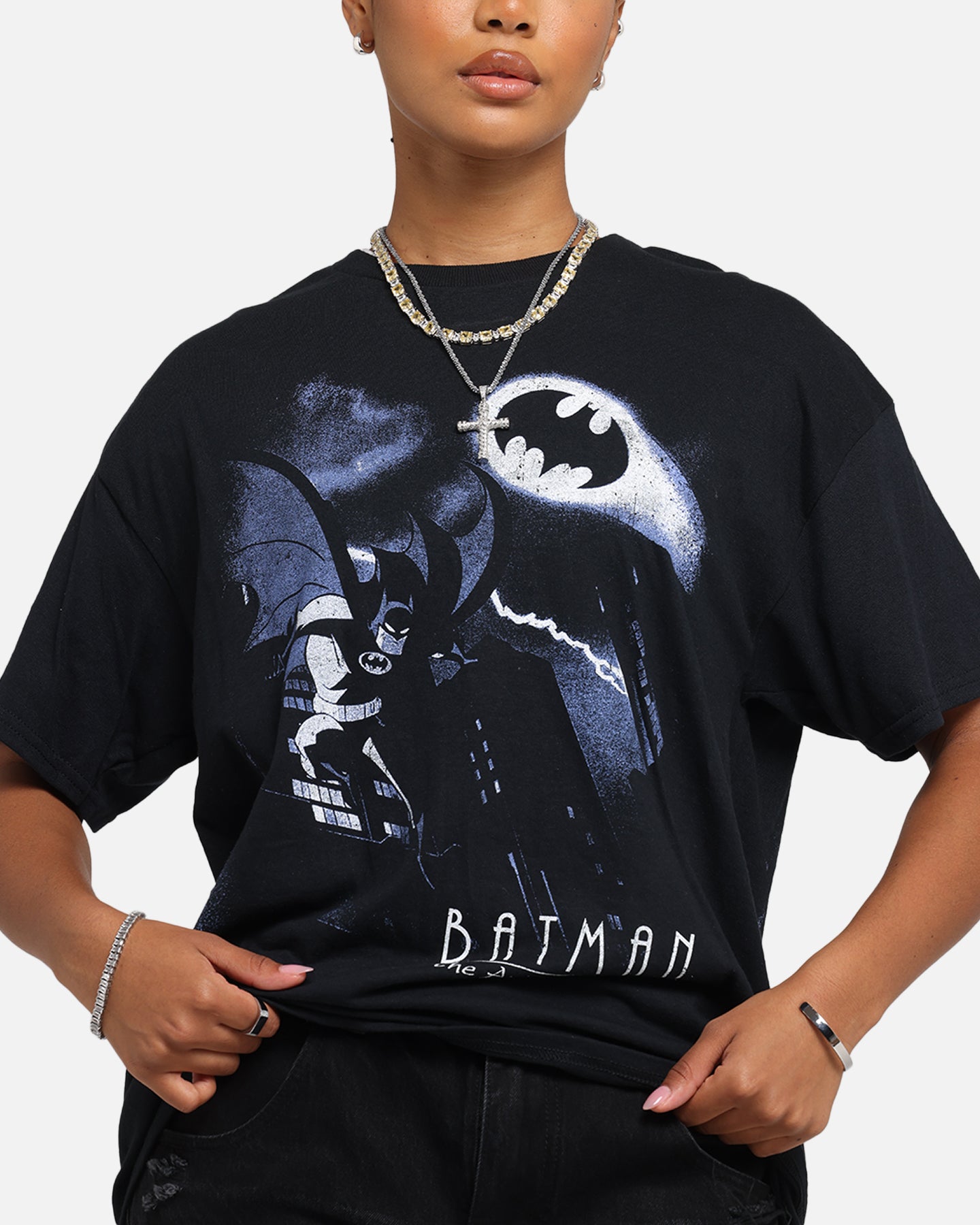 American Thrift DC Batman The Animated Series Graphic T-Shirt - Black | Superhero Comic Tee for Men & Women | Perfect for Cosplay, Comic Con & Casual Wear