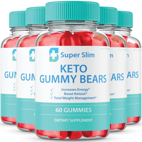 5 Pack Super Slim Keto Gummies - 300 Count Sugar-Free Ketogenic Diet Supplement for Weight Loss | Perfect for On-The-Go Snacking & Low-Carb Lifestyle