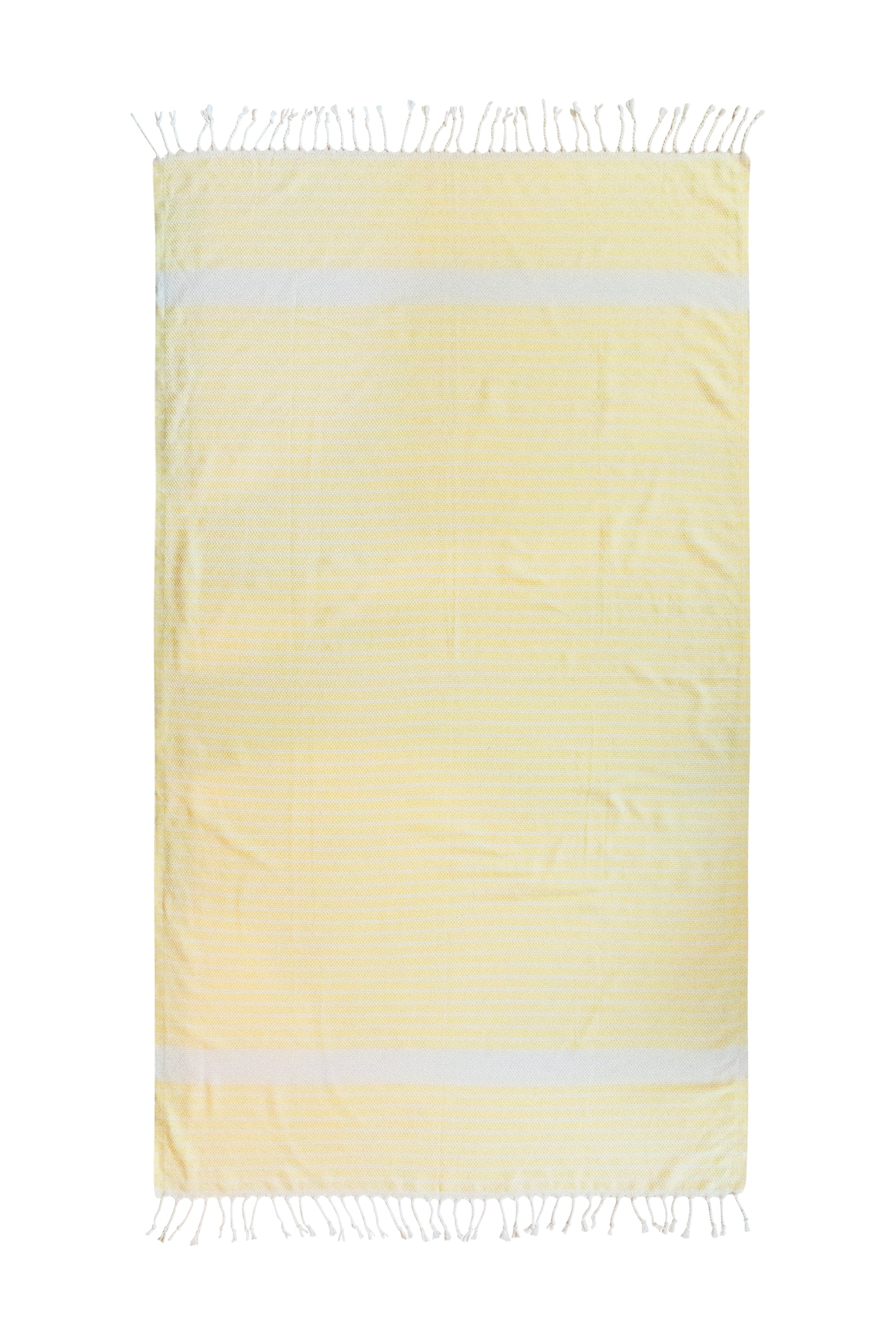 Premium Turkish Cotton Nazar Evil Eye Towel - Soft & Absorbent Bath, Beach & Yoga Towel - Yellow