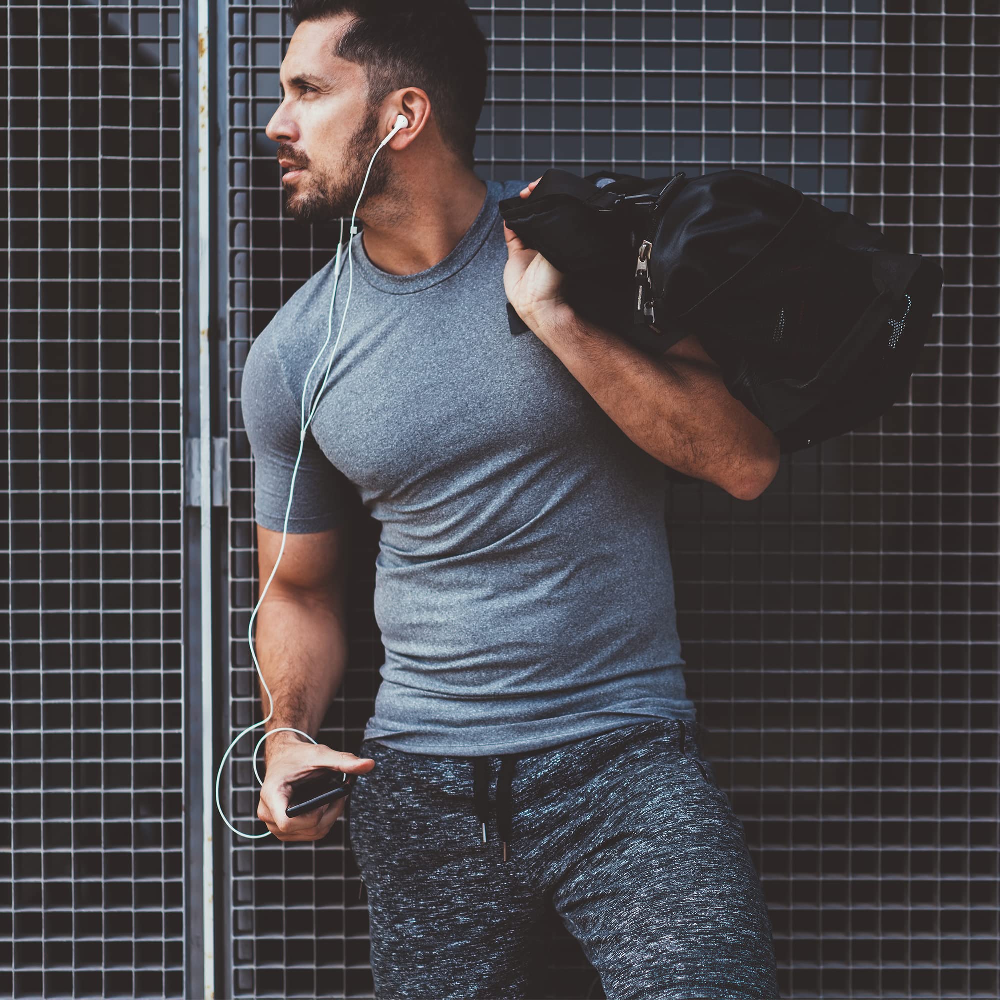 5/7 Pack Men's Quick Dry Moisture Wicking Workout Shirts - Athletic Gym T-Shirts for Running, Training & Fitness Activities