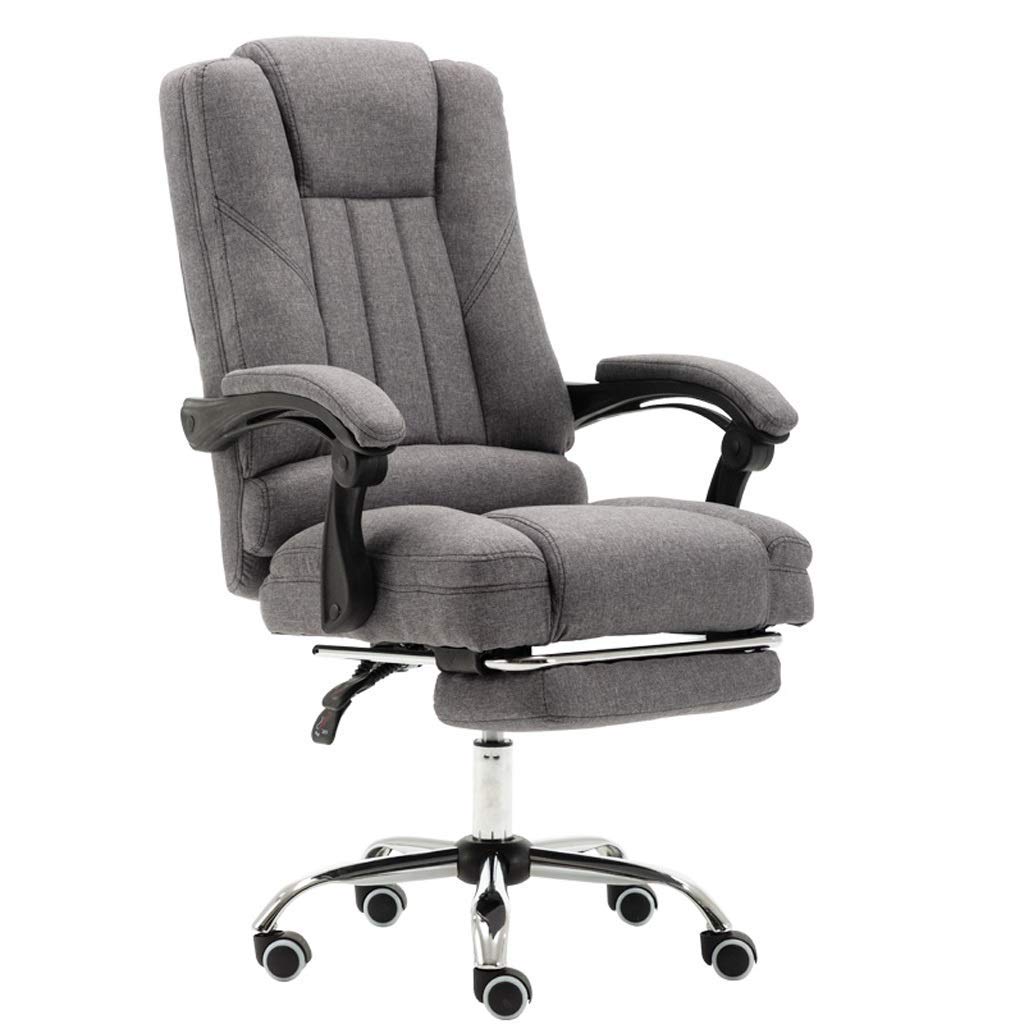 Ergonomic Office Desk Chair - Adjustable Swivel Computer Chair with Lumbar Support, Breathable Fabric & Reclining Back - Perfect for Home Office, Gaming, and Workspace (Gray)