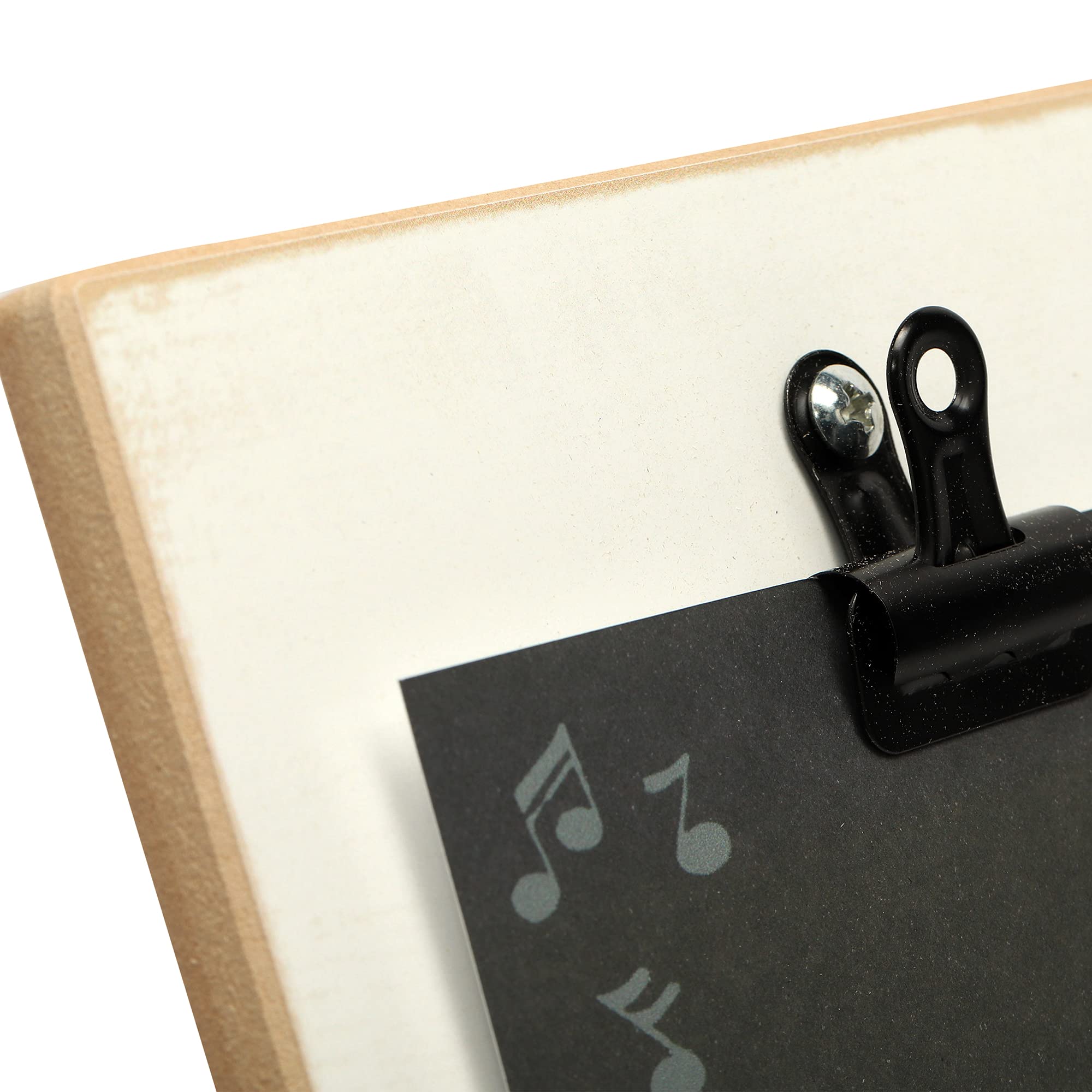 Disney Mickey Mouse Wood Photo Clip Frame for 5x7 Pictures - Cute Mickey Mouse Decor with Music Feature - Perfect for Home, Office, or Gift Giving
