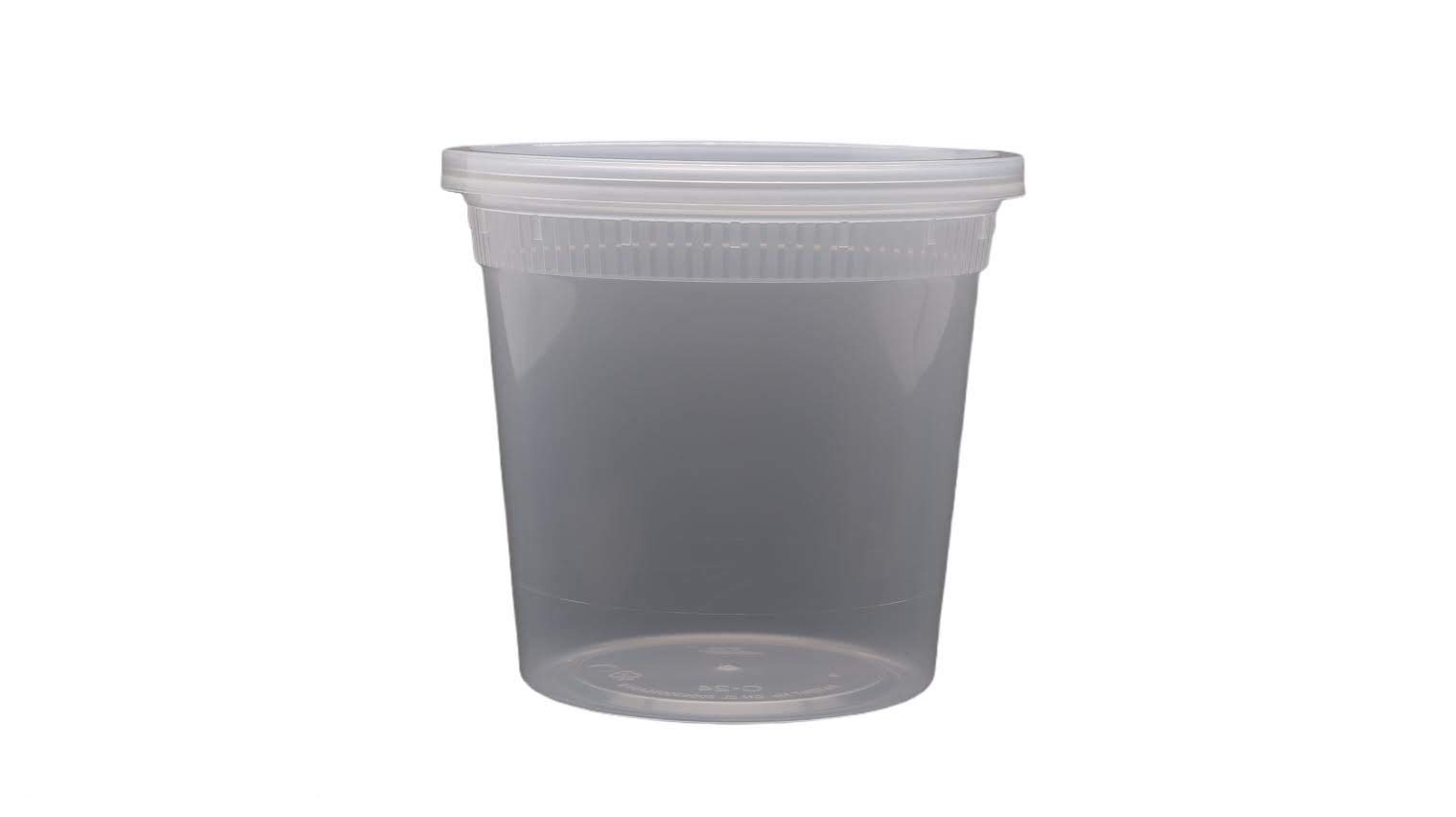 24oz Deli Soup Containers HS24 - 240 Combo Sets of Microwave Safe Food Storage Containers for Takeout, Meal Prep & Restaurant Use