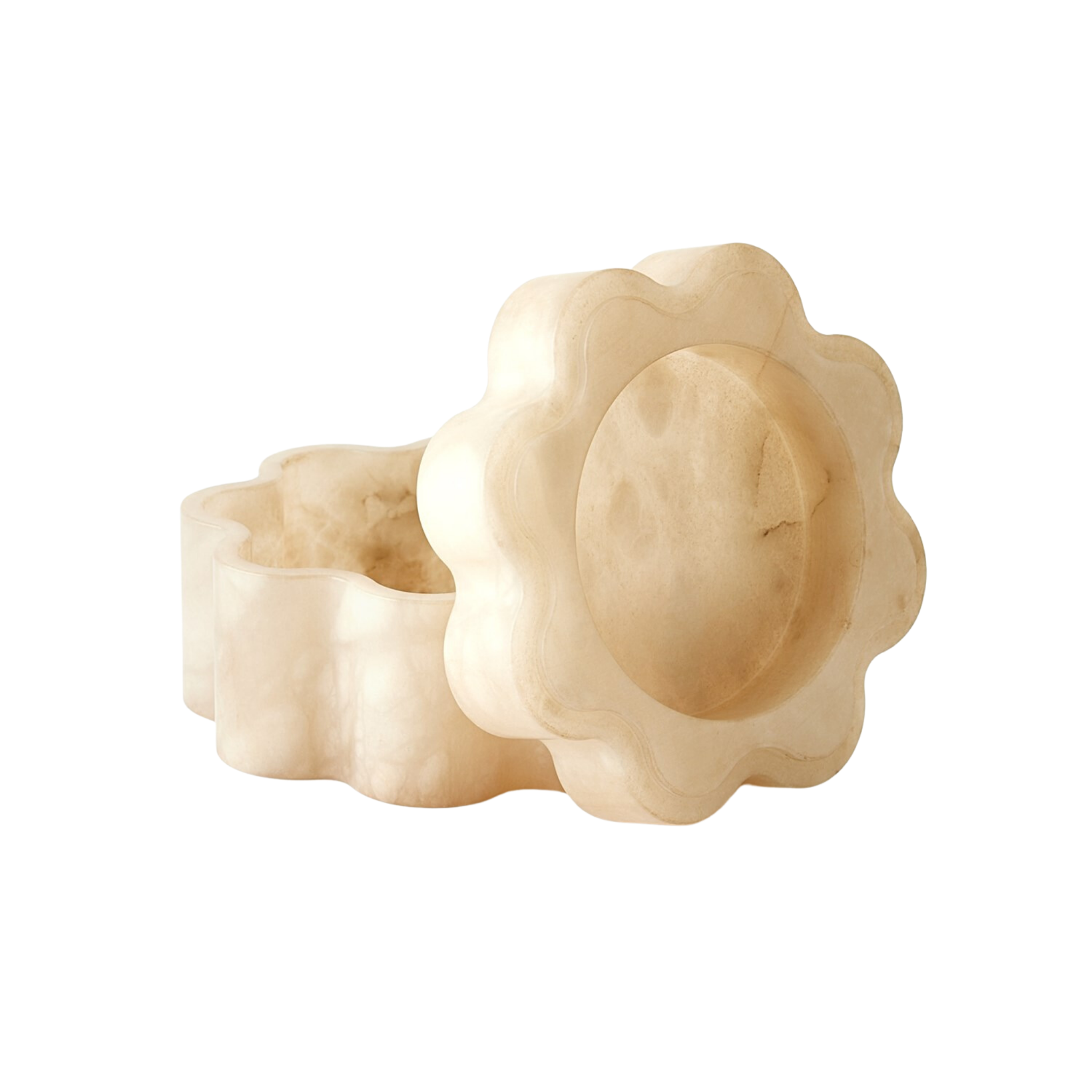 Premium Cumulus Alabaster Jewelry Boxes - Elegant Storage for Rings, Necklaces & Keepsakes | Perfect for Home Decor, Wedding Gifts & Luxury Organizers