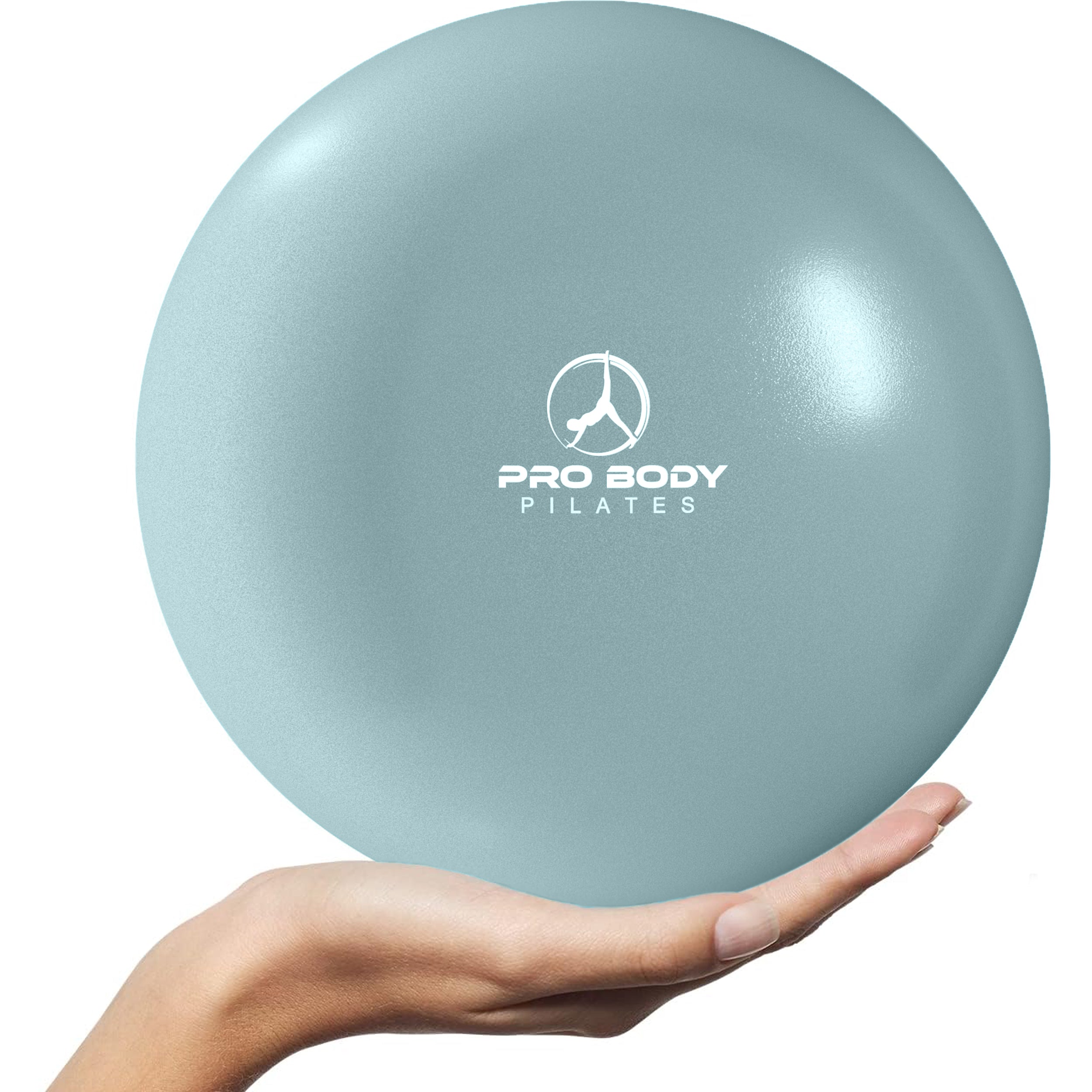 9 Inch Small Exercise Ball for Stability, Barre, Pilates, Yoga & Balance Training - Electric Blue - Perfect for Home Workouts, Physical Therapy & Core Strengthening