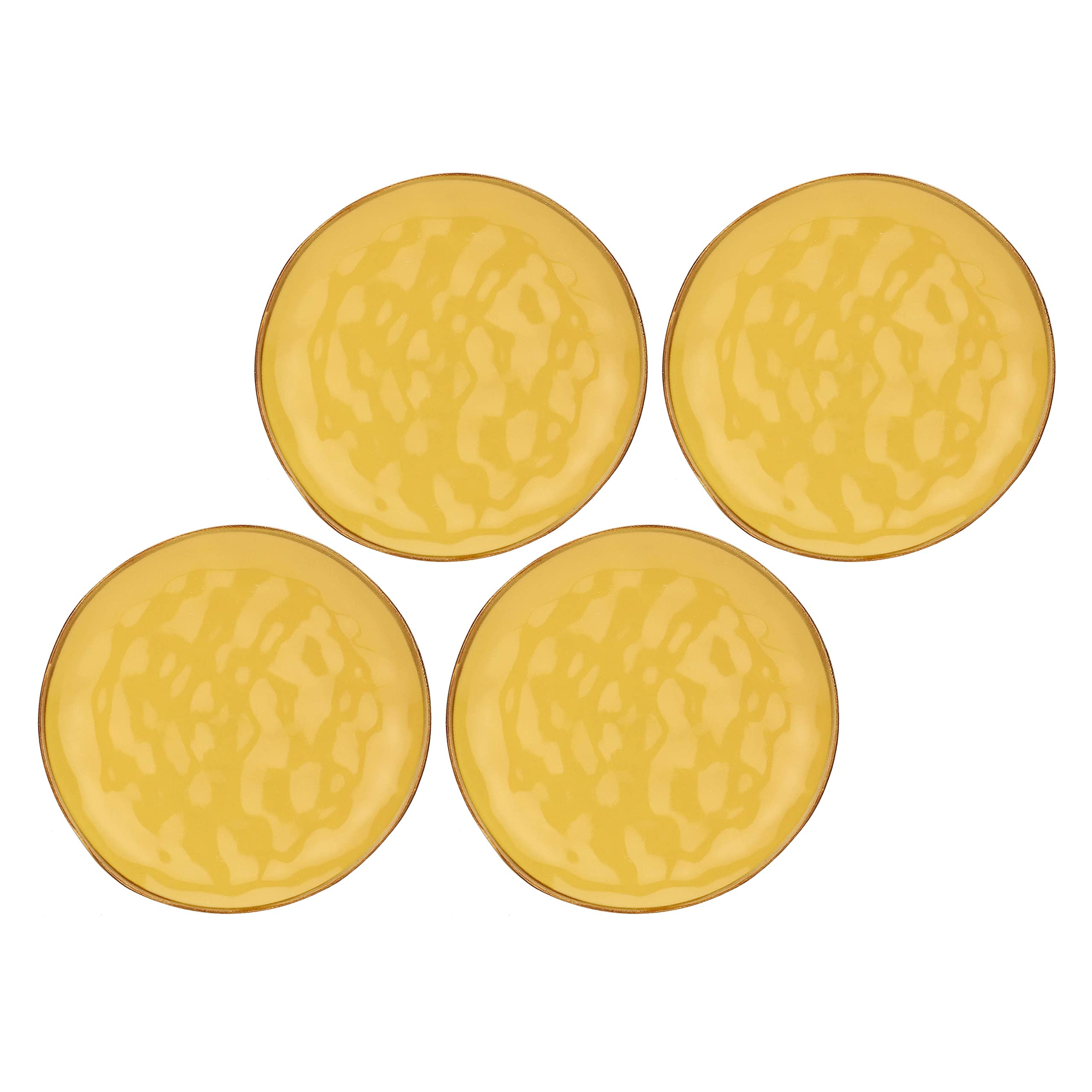 Rose & Tulipani - Handcrafted Ceramic Fruit Plate in Ocher | Elegant Tableware for Dining & Home Decor