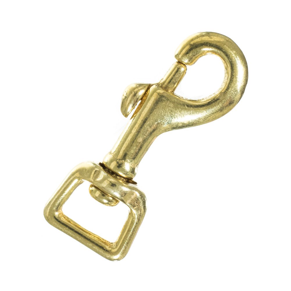 Premium Brass Swivel Snap Hooks - 25 Pack (1/2 Inch) - Heavy Duty Keychain Clips for Keys, Purses, Backpacks, Dog Leashes & Outdoor Gear - Durable Metal Carabiner Hooks for Everyday Use