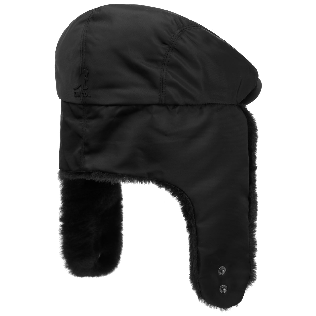 Kangol Atchison Flat Cap with Ear Flaps - Winter Warm Wool Hat for Men & Women - Perfect for Outdoor Activities, Hiking, and Cold Weather Fashion