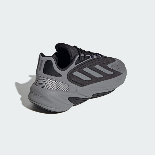 Adidas Men's Ozelia Running Shoes - Core Black/Matte Silver/Collegiate Purple - Lightweight Comfort for Jogging, Gym & Casual Wear