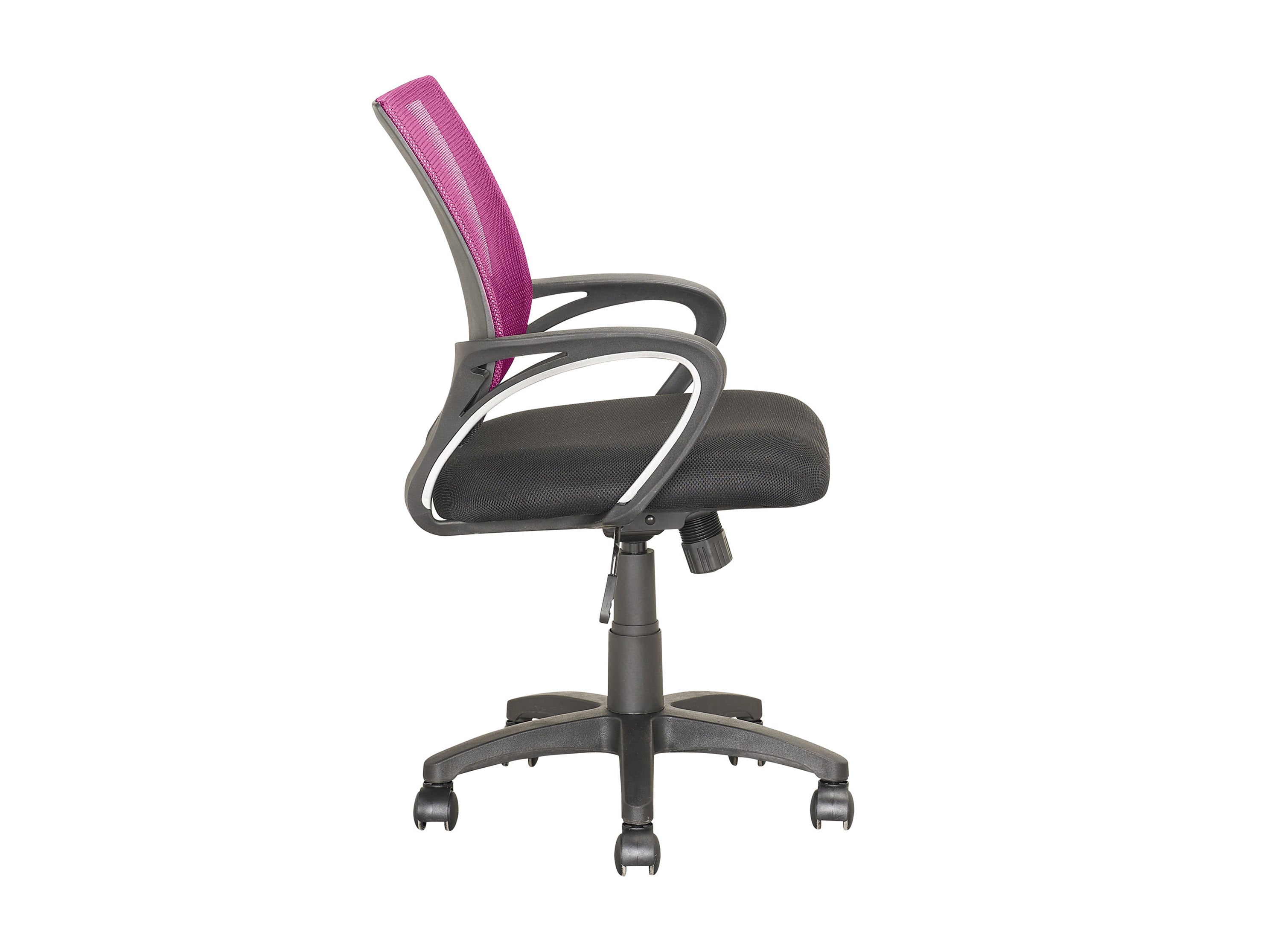 Ergonomic Pink Mesh Back Office Chair with Adjustable Height and Lumbar Support - Perfect for Home Office, Gaming, and Workspace Comfort
