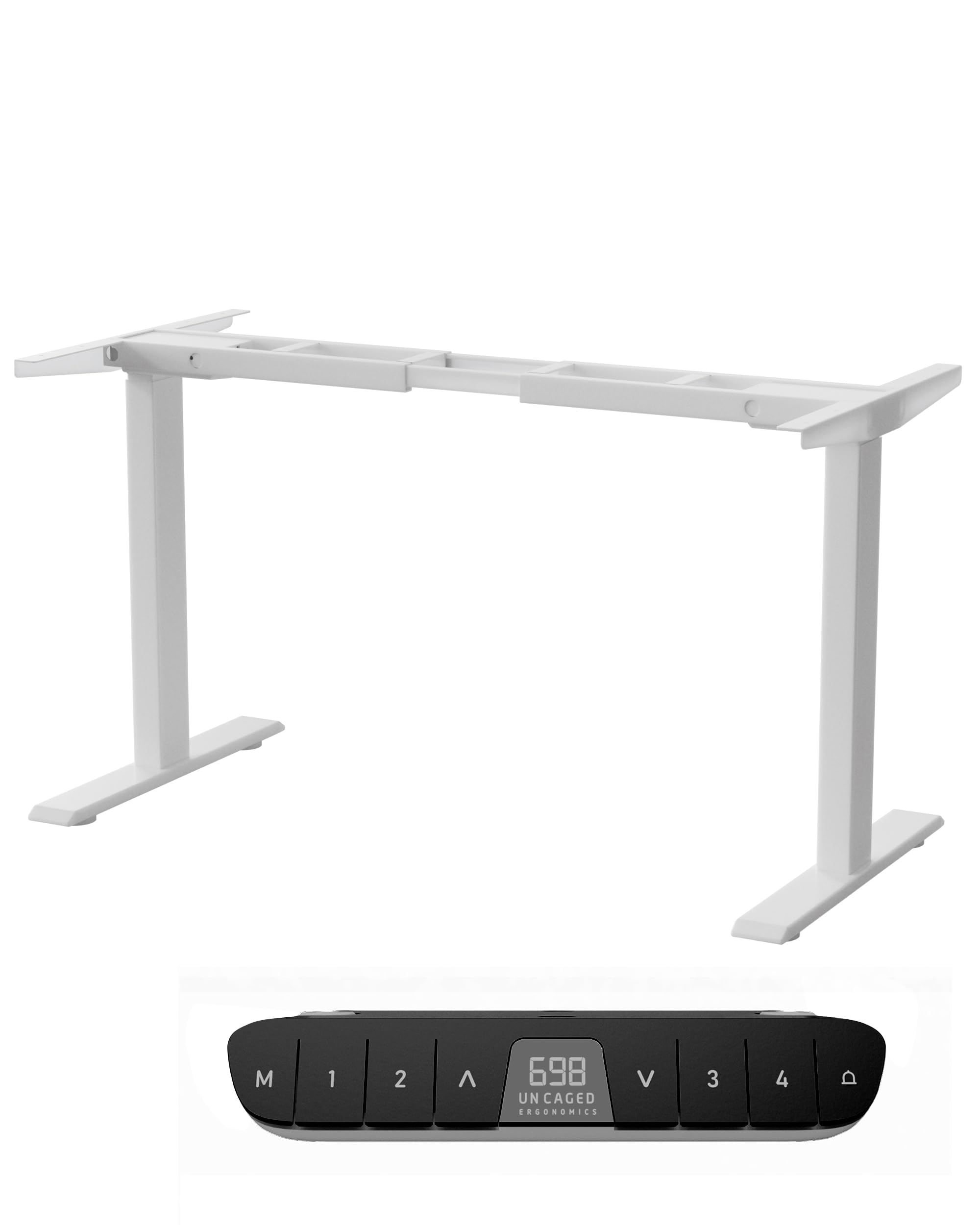 Rise Up Electric Standing Desk Legs - Dual Motor Adjustable Height Frame with Memory Function for Sit Stand Workstation | Perfect for Home Office, Gaming & Workspace Ergonomics