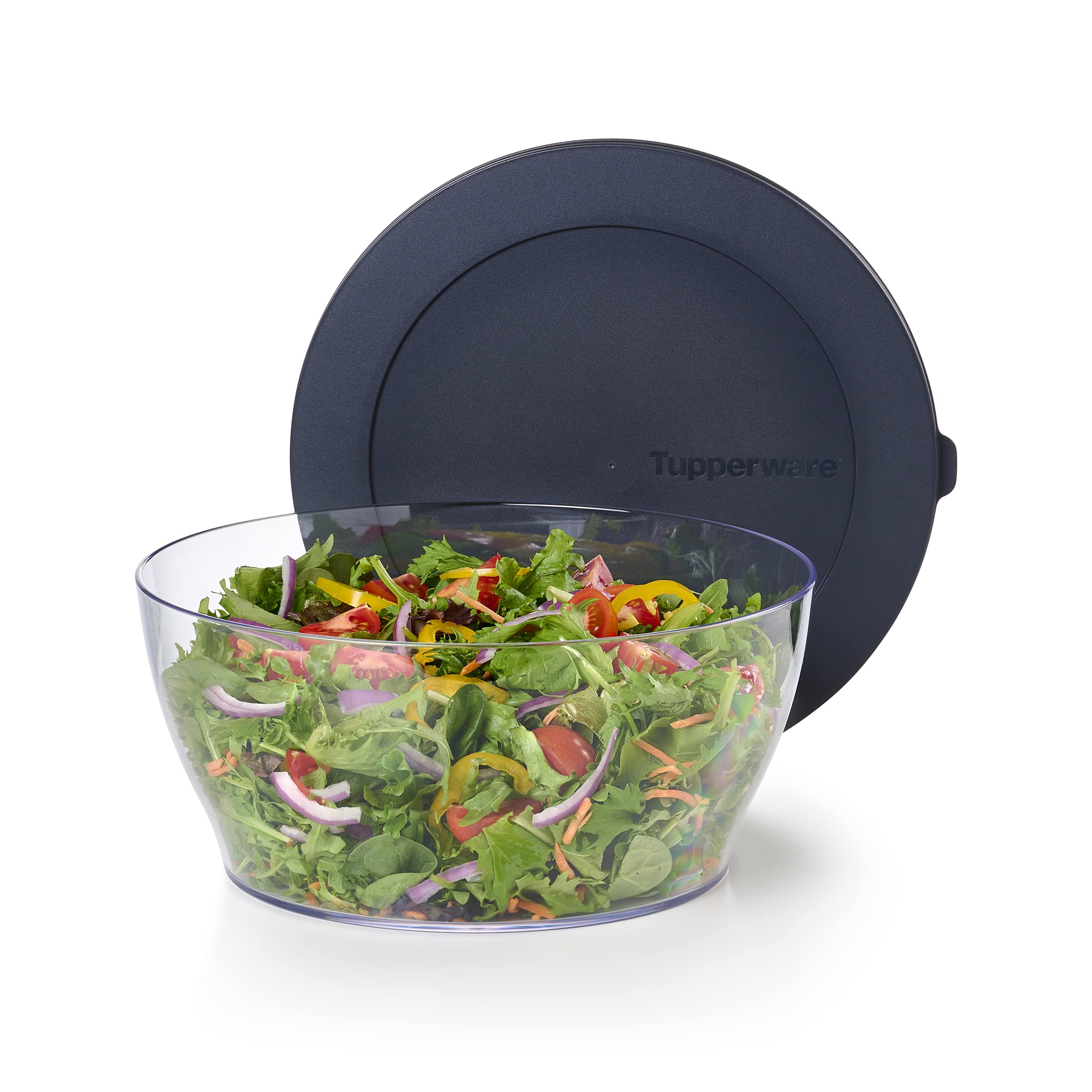 Tupperware Crystal Clear Store & Serve Collection 25.25 Cup Tritan/Copolyester Bowl - BPA Free, Dishwasher Safe Food Storage Container (6 Liter) - Perfect for Meal Prep, Leftovers & Party Serving