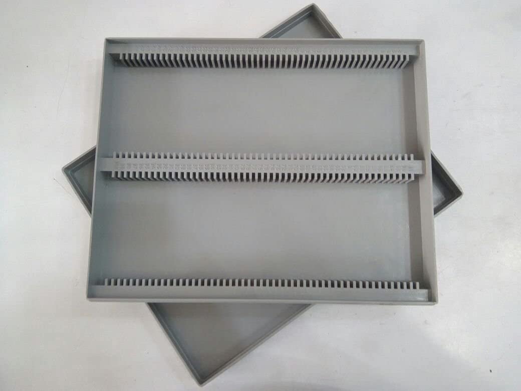 BTC INSTRUMENTS Microscope Slide Storage Box - Holds 100 Slides - Perfect for Lab, Classroom & Scientific Research