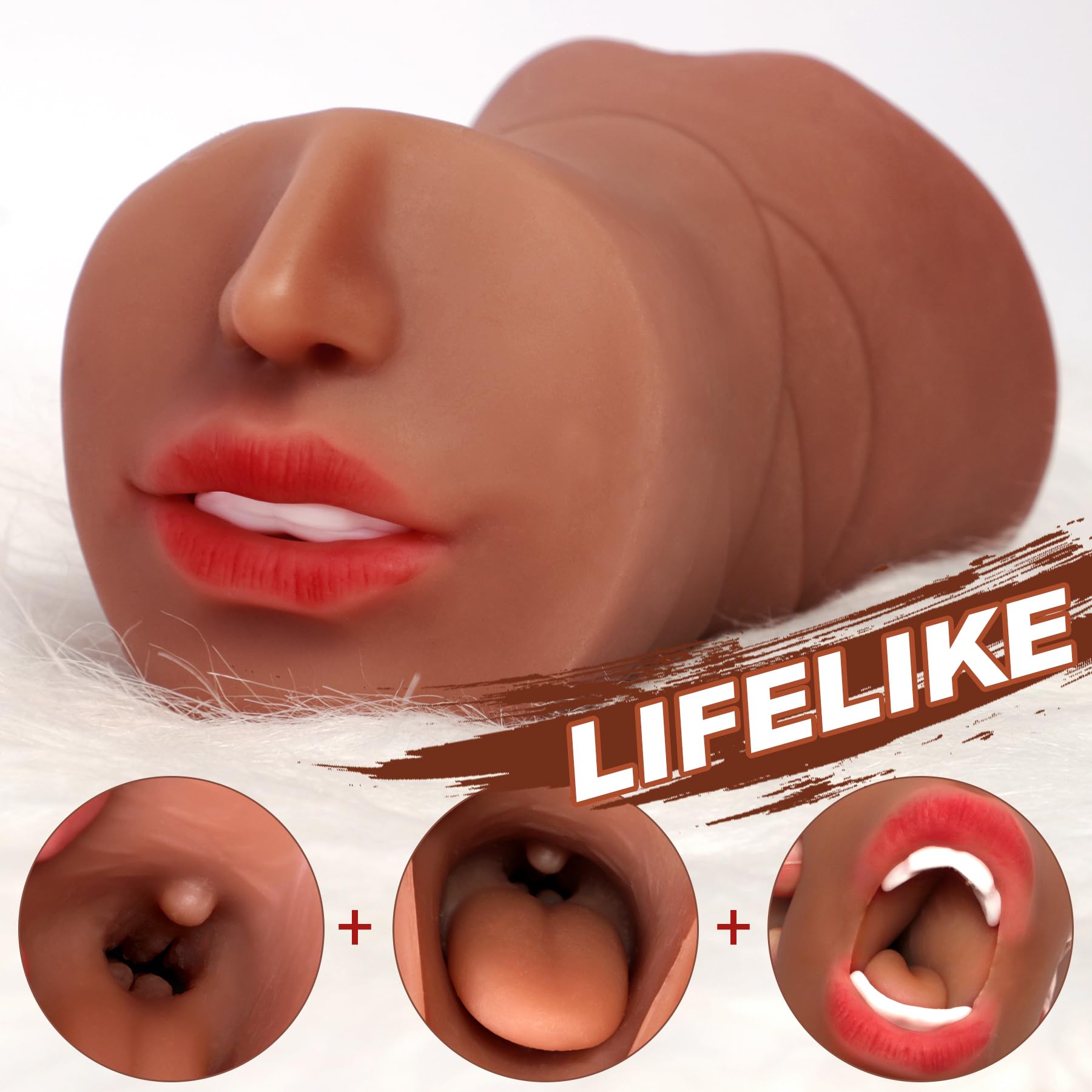 Realistic Male Masturbator Pocket Pussy - Textured Tight Vagina & Anus Stroker Sex Toy for Men | Ultimate Pleasure for Solo Play, Travel & Discreet Enjoyment