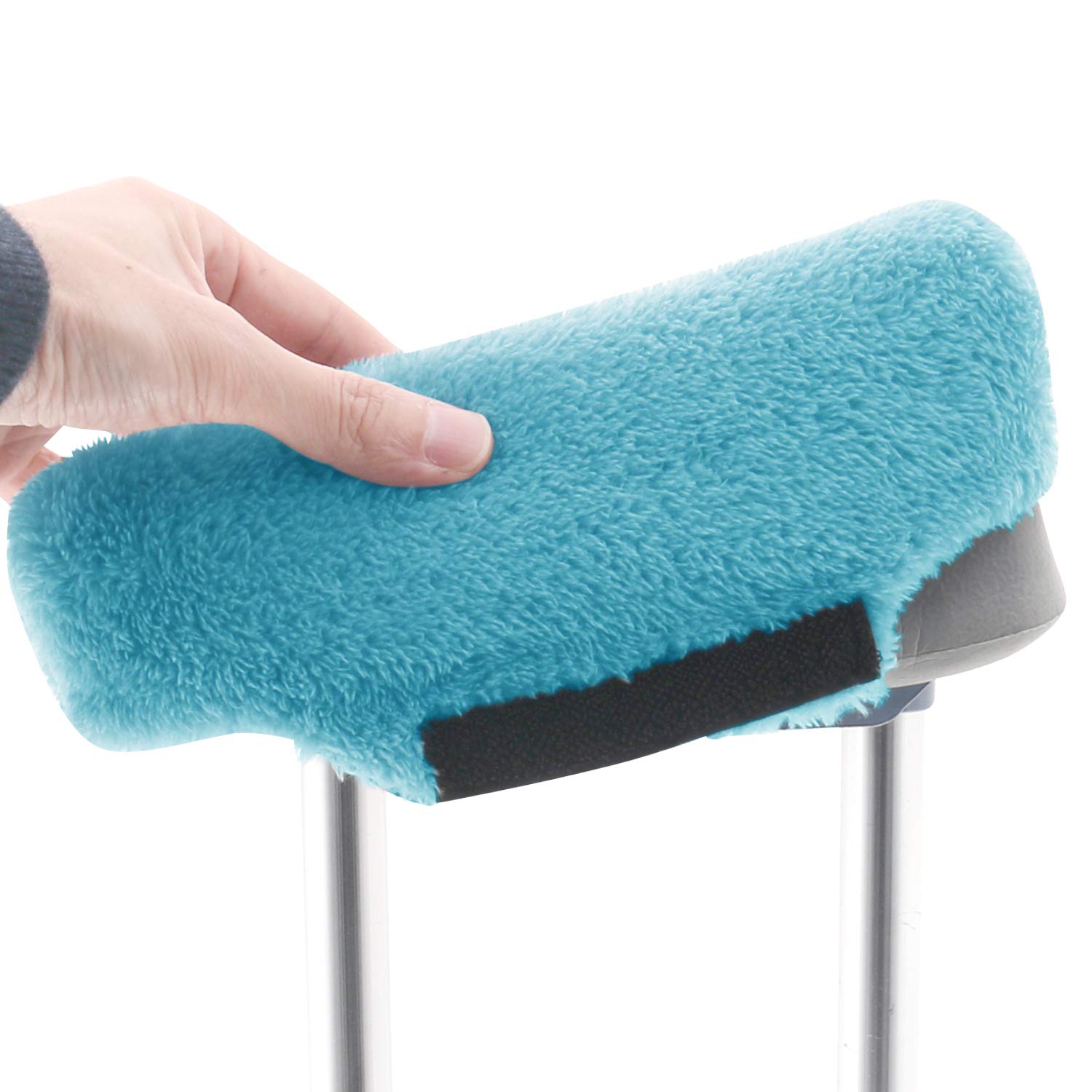 TOMMHANES AMISGUOER Crutch Pads for Underarm & Hand - Washable Comfort Cushions (2 Armpit & 2 Hand Pads) - Ideal for Injury Recovery, Elderly Support & Mobility Assistance (One Size Fits All, Model CP09B)