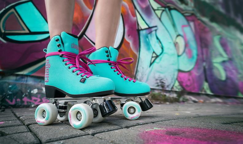 Chaya Melrose Deluxe Turquoise Roller Skates for Women - Outdoor & Indoor Quad Skates with Comfortable Padding - Perfect for Rink, Park & Street Skating