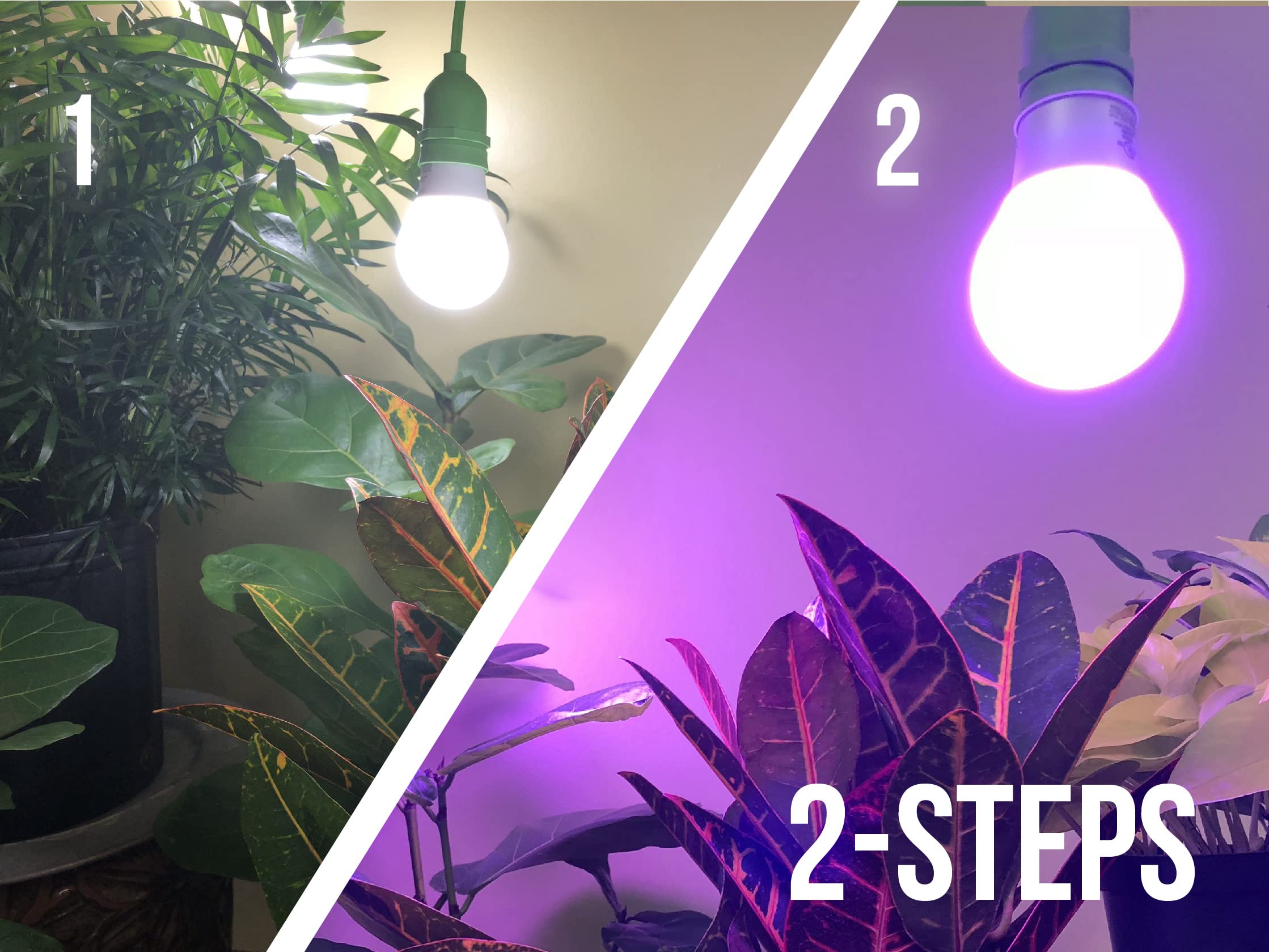Miracle LED Plant Life Cycle 3-Socket Grow Light Kit - Full Spectrum & Red/Blue Bulbs with Sproutmatic Timer - Indoor Gardening, Hydroponics, Greenhouse, Seed Starting