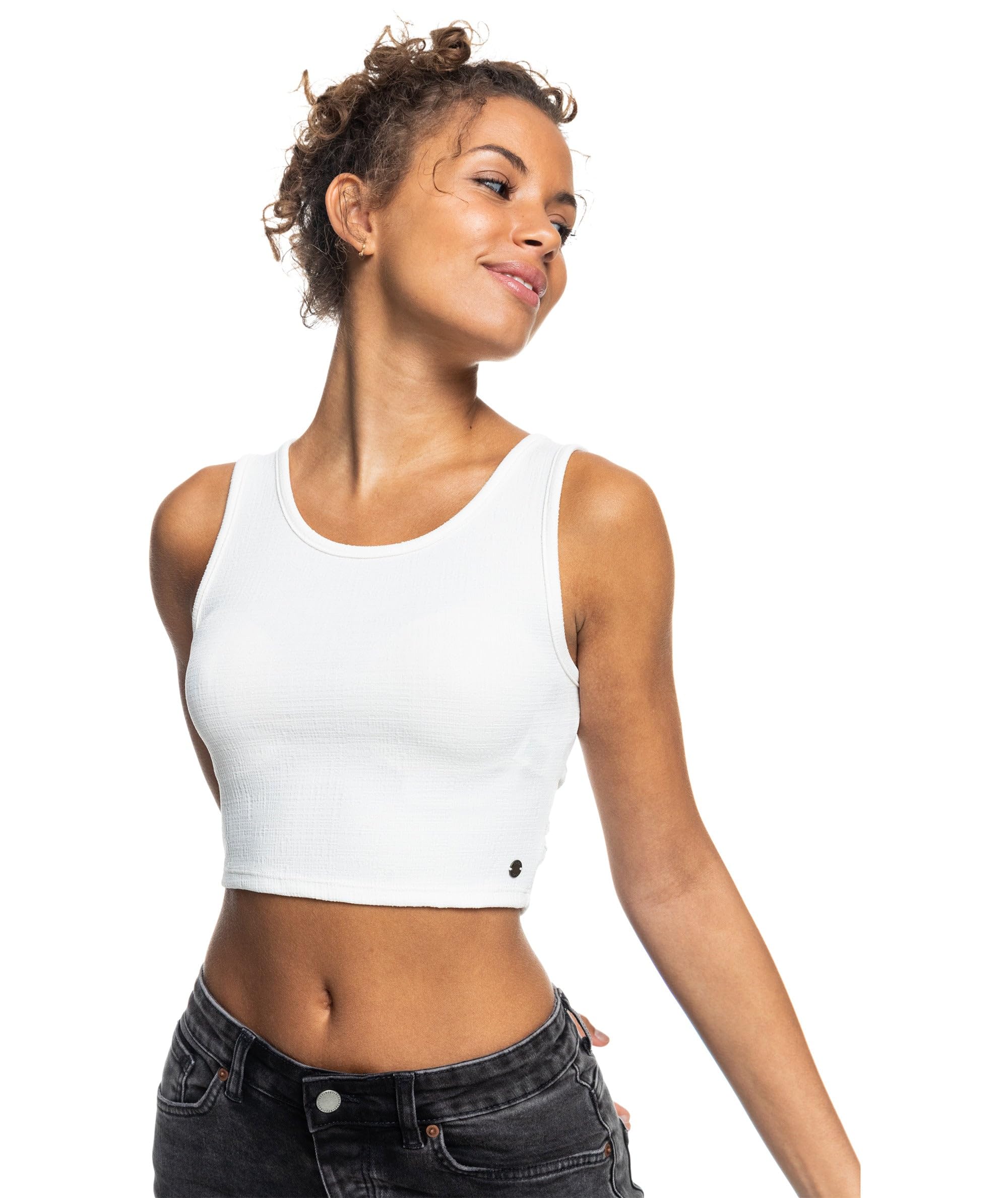 Roxy Women's Good Keepsake Cropped Tank Top - Stylish Summer Casual Top for Beach, Yoga & Everyday Wear