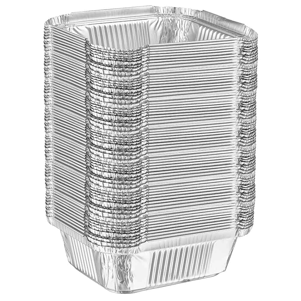 Tiger Chef Aluminum Foil Pans - 30 Pack 1 Lb Disposable Freezer & Oven Safe Containers with Board Lids for Baking, Cooking, Meal Prep, Food Storage & Takeout | Perfect for Parties, BBQs, Leftovers & Freezer Meals