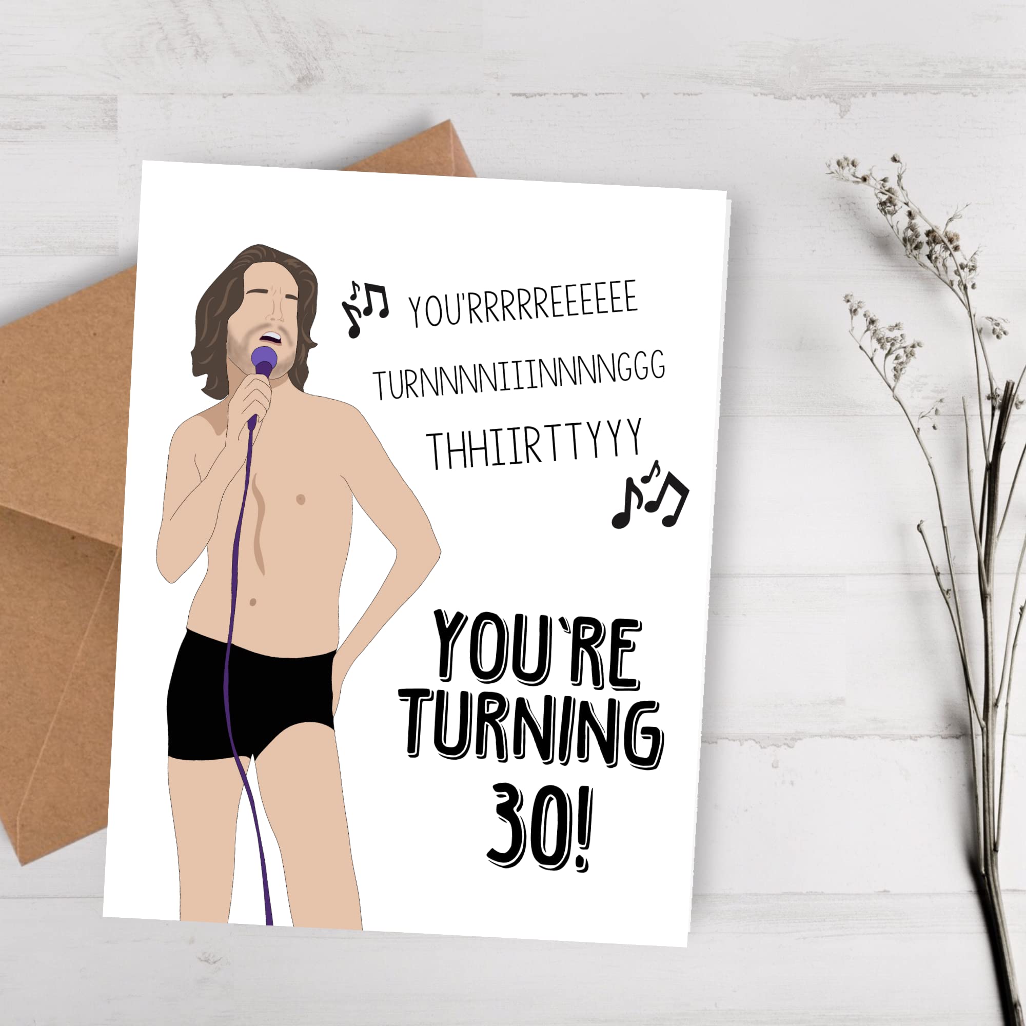 Funny Bo Burnham 30th Birthday Card - Office Themed Gift for Him/Her - Perfect for Work Celebrations