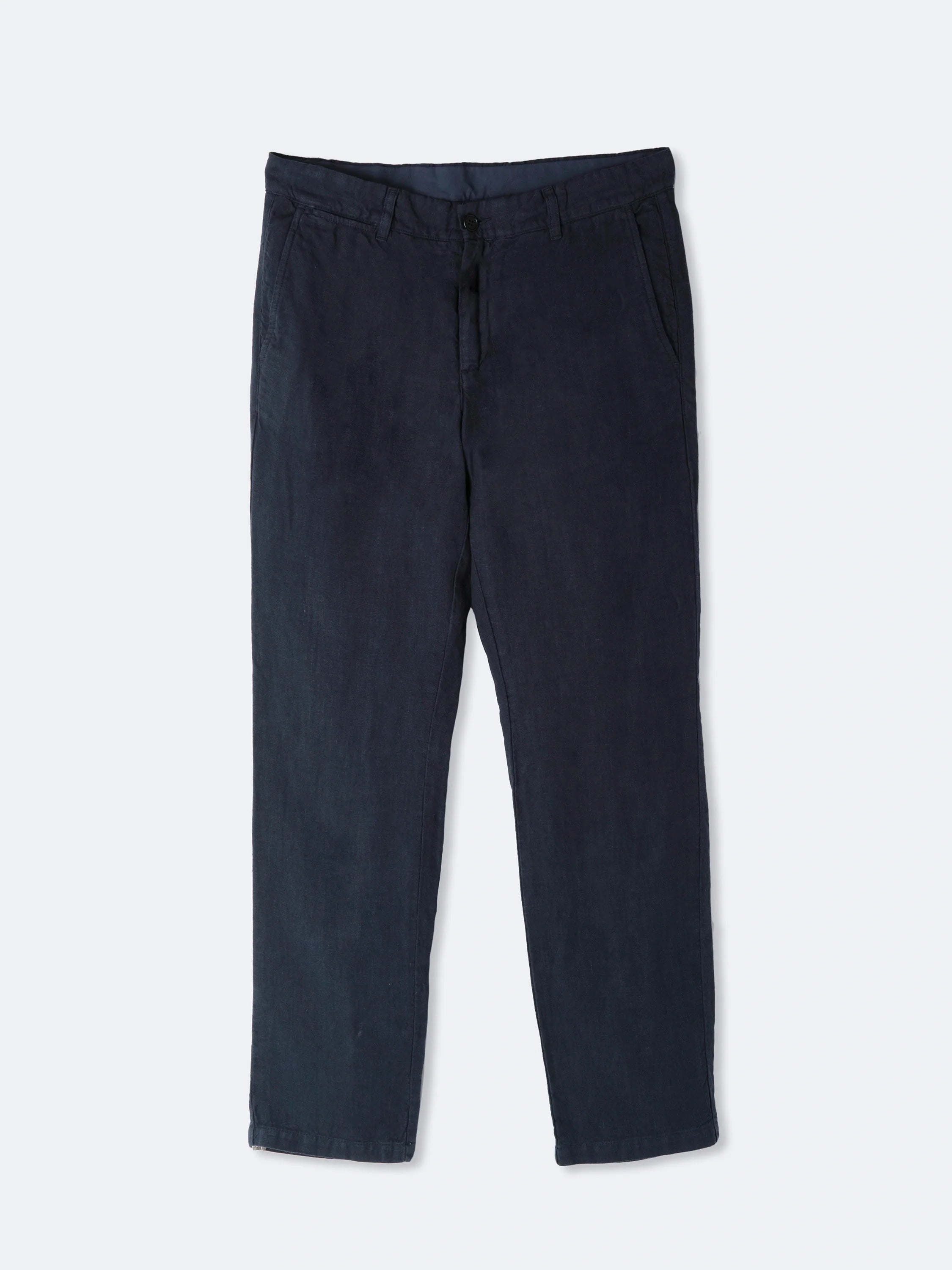 Premium Linen Trousers for Women - Comfortable Ilha Navy Pants for Summer | Casual Wear, Beach Vacation & Office Outfits