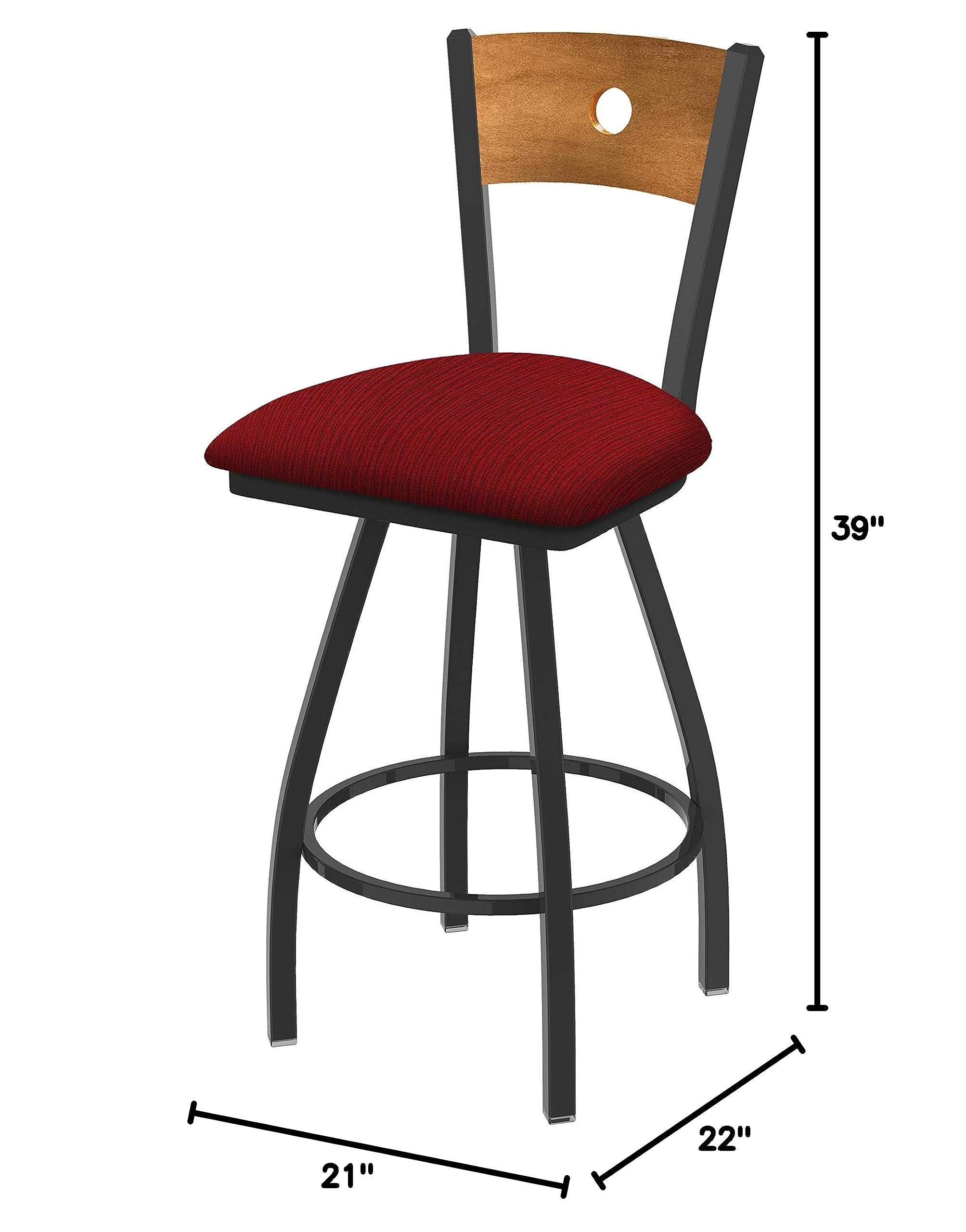 Holland Bar Stool Co. XL 830 Voltaire Swivel Bar Stool - Graph Ruby Finish, 30