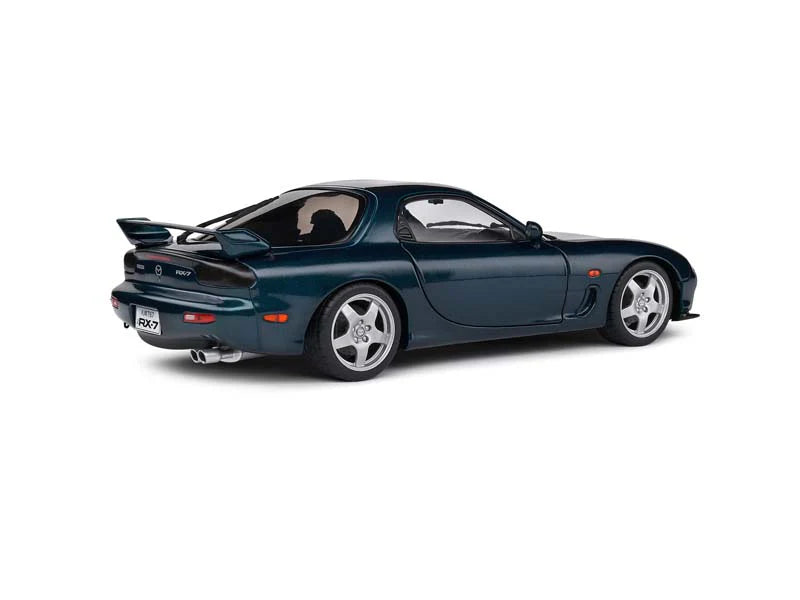 1:18 Scale Solido Mazda RX-7 FD3S RS Diecast Model Car - Montego Blue - Collectible Toy for Display, Gifts & Racing Enthusiasts
