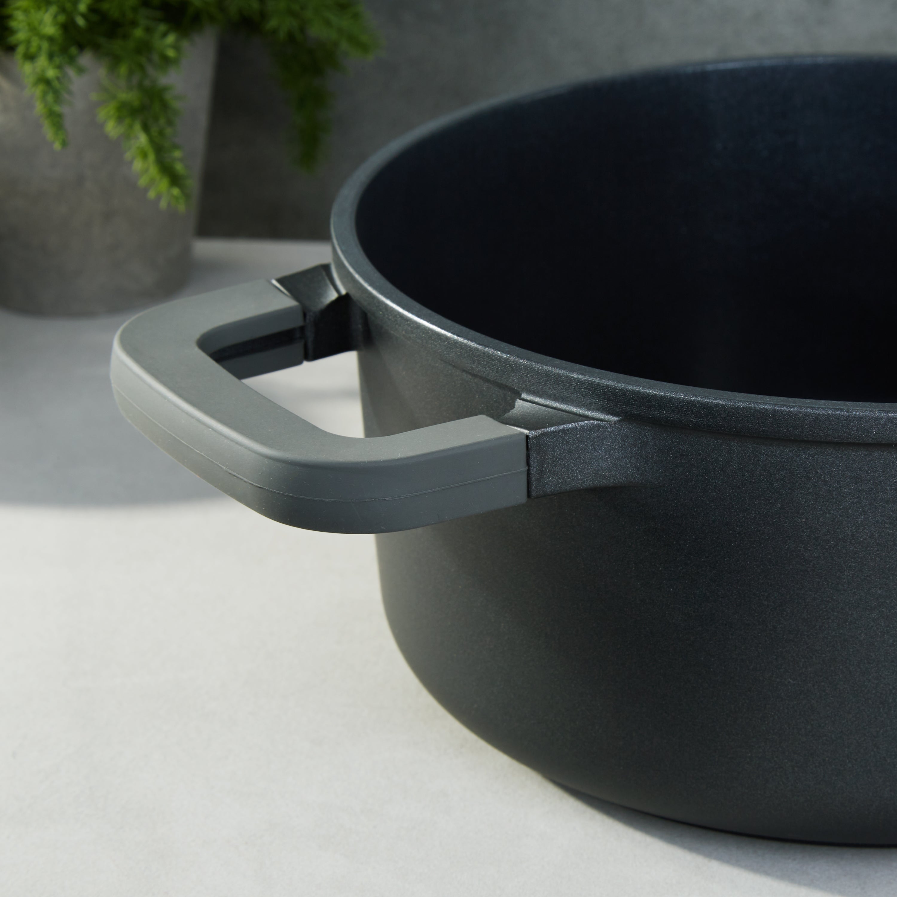 BergHOFF Leo Stone+ 10-Piece Nonstick Ceramic Cookware Set - Healthy Cooking for Everyday Meals & Family Dinners