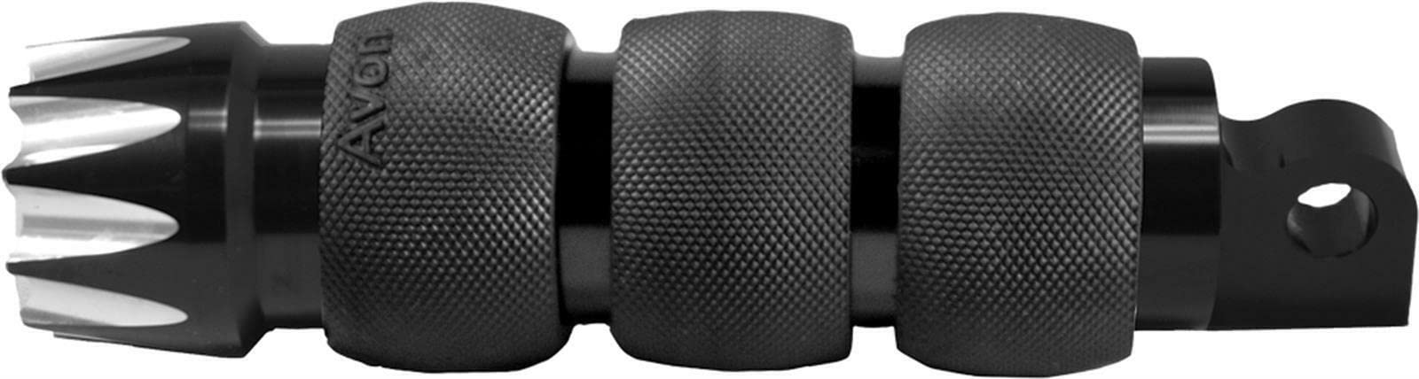 Avon AIR Cushioned Foot Peg Compatible with Excalibur & RPM - Black FP-AIR-90-AN-EX - Perfect for Motorcycle Comfort & Customization