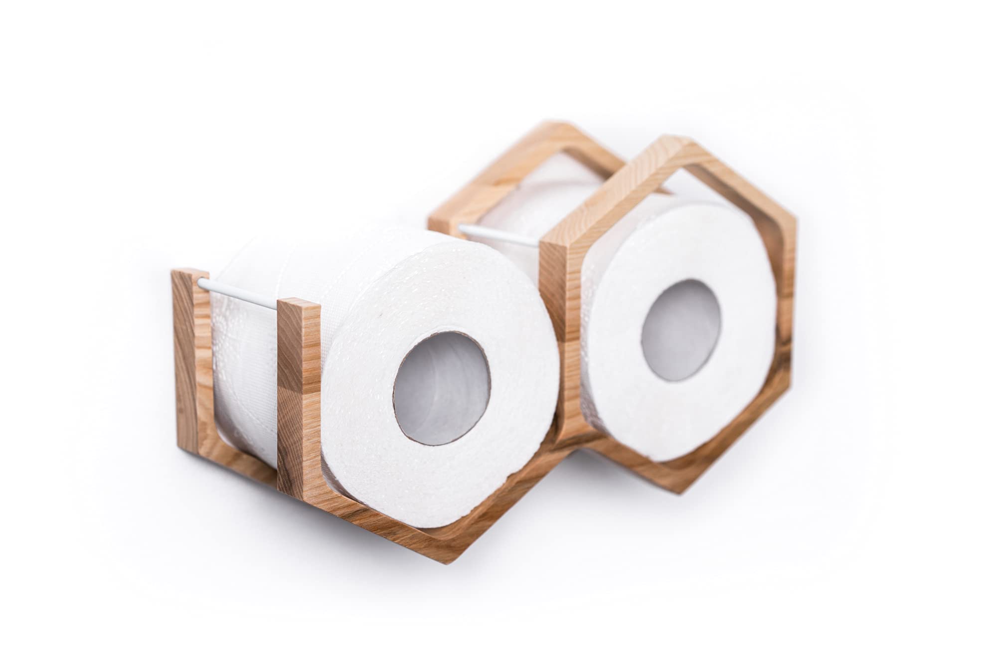 Honeycomb Toilet Paper Holder Wall Mount - Clear Bathroom Tissue Storage Organizer for Small Spaces | Perfect for Bathrooms, RVs, and Tiny Homes