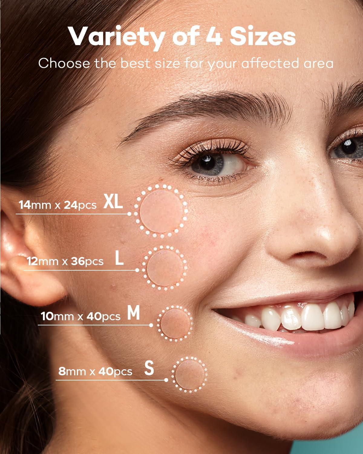 SEFLICA Hydrocolloid Acne Patches for Face - 4 Sizes (72/144 Count) Invisible Pimple Patches with Tea Tree & Calendula Oil - Absorbing Zit Cover for Overnight Spot Treatment | Perfect for Teen Skin Care & Travel Emergency Kit