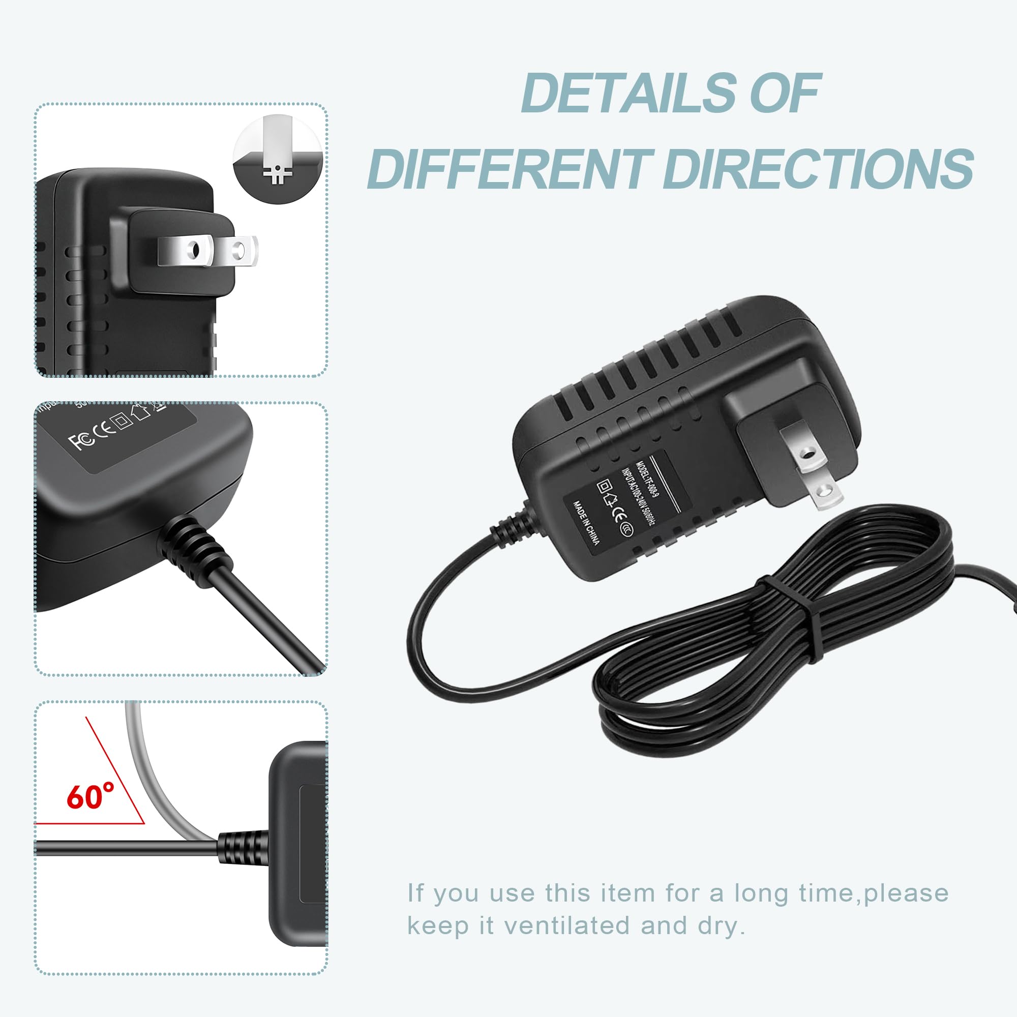 AC/DC Power Adapter for RadioShack PRO-160 & Uniden Triple Trunking Scanner - Replacement Charger for Home, Office & Emergency Communication Use