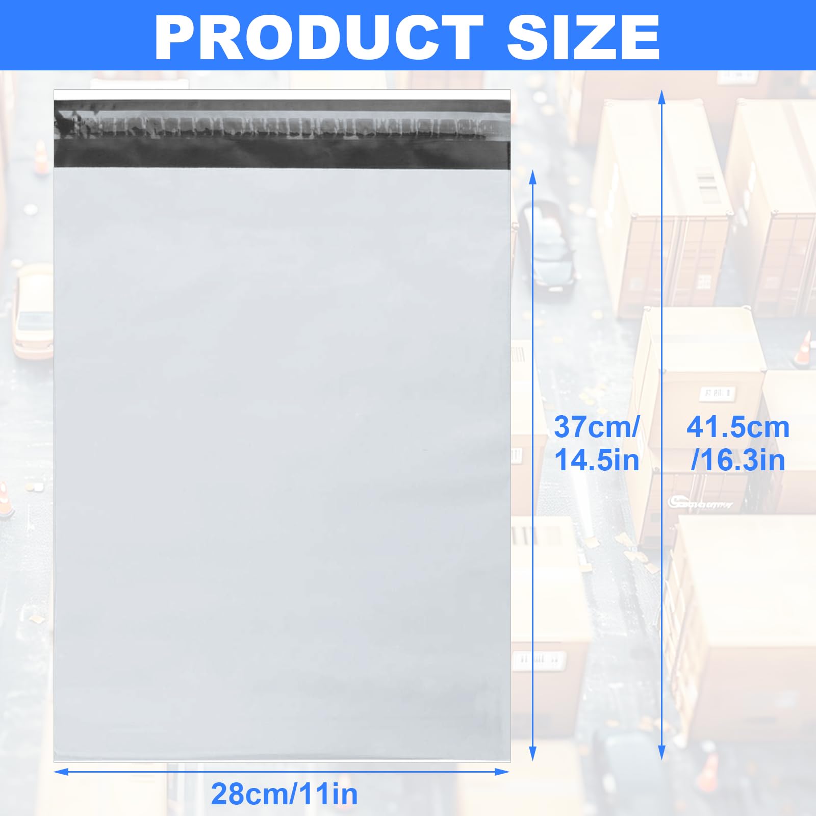 200 Pcs 11x14 Inch White Poly Mailers - Waterproof & Tear-Proof Self Seal Shipping Envelopes for Clothing, Soft Items & Ecommerce - Perfect for Online Stores, Boutiques & Small Business Shipping