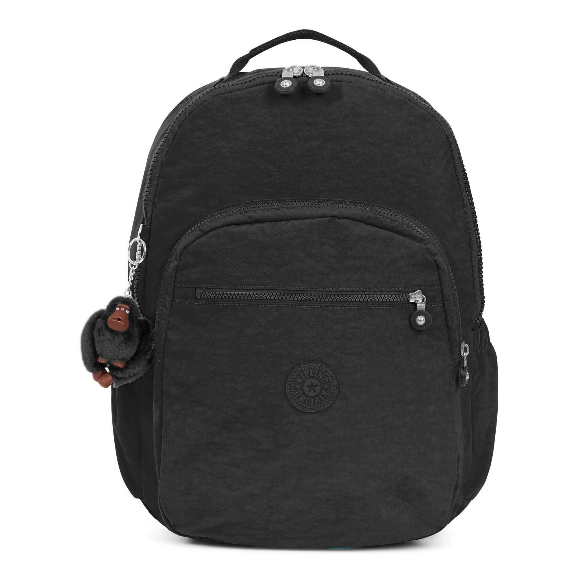 Kipling Women's Seoul Go XL Backpack - Adjustable Padded Straps, Zip Closure, Black Tonal - Perfect for Work, Travel & College (One Size)