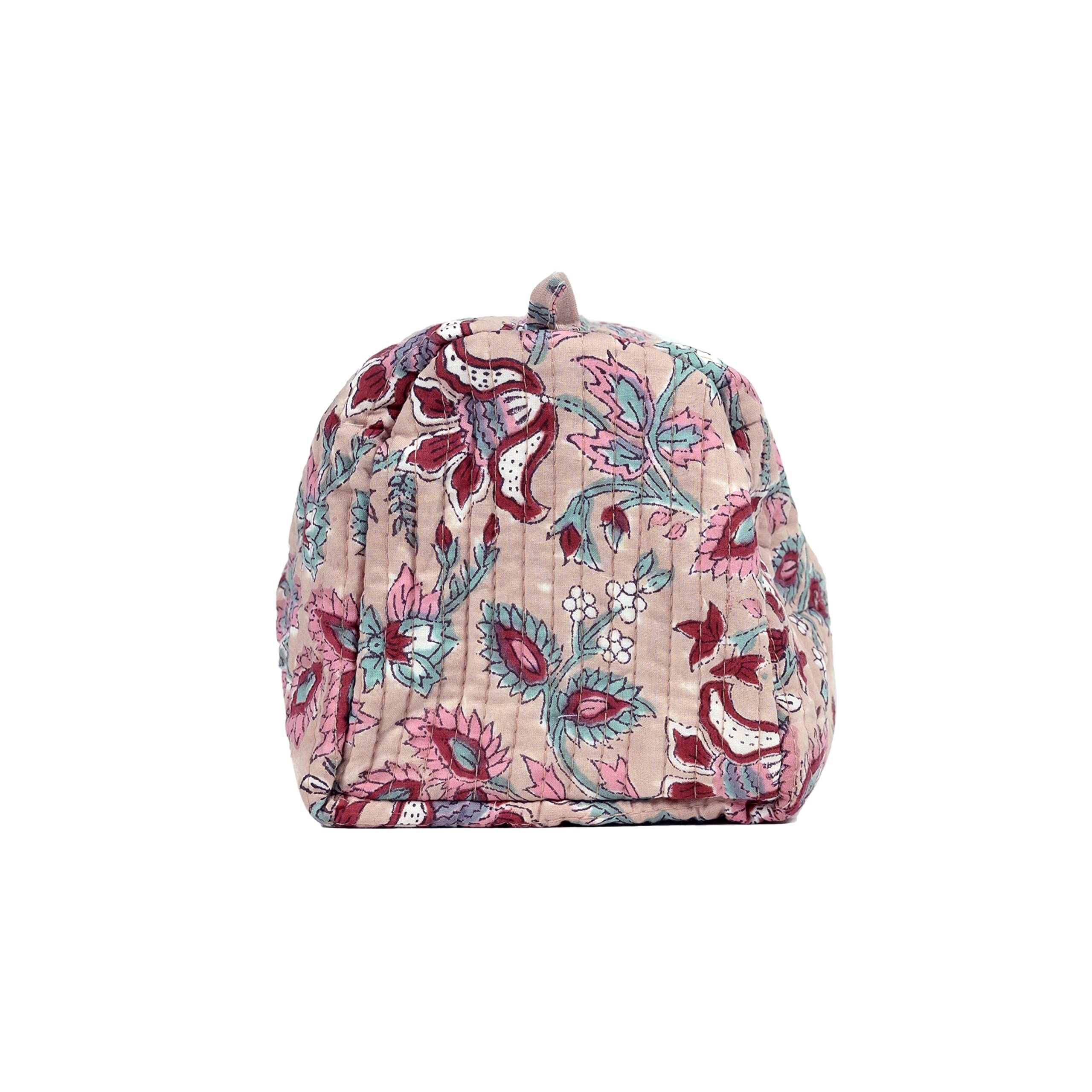 Block N Style Hanging Travel Toiletry Bag for Women - 100% Cotton Handblock Printed Cosmetic Organizer | Perfect for Makeup, Skincare & Travel Essentials | Ideal for Vacation, Gym & Daily Use