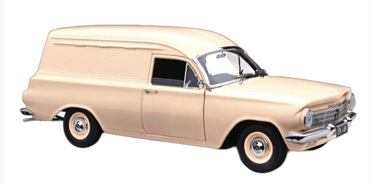 1:18 Scale Holden EH Panel Van Diecast Model Car - Windorah Beige (18810) | Collectible Vintage Australian Vehicle for Display & Gift Giving