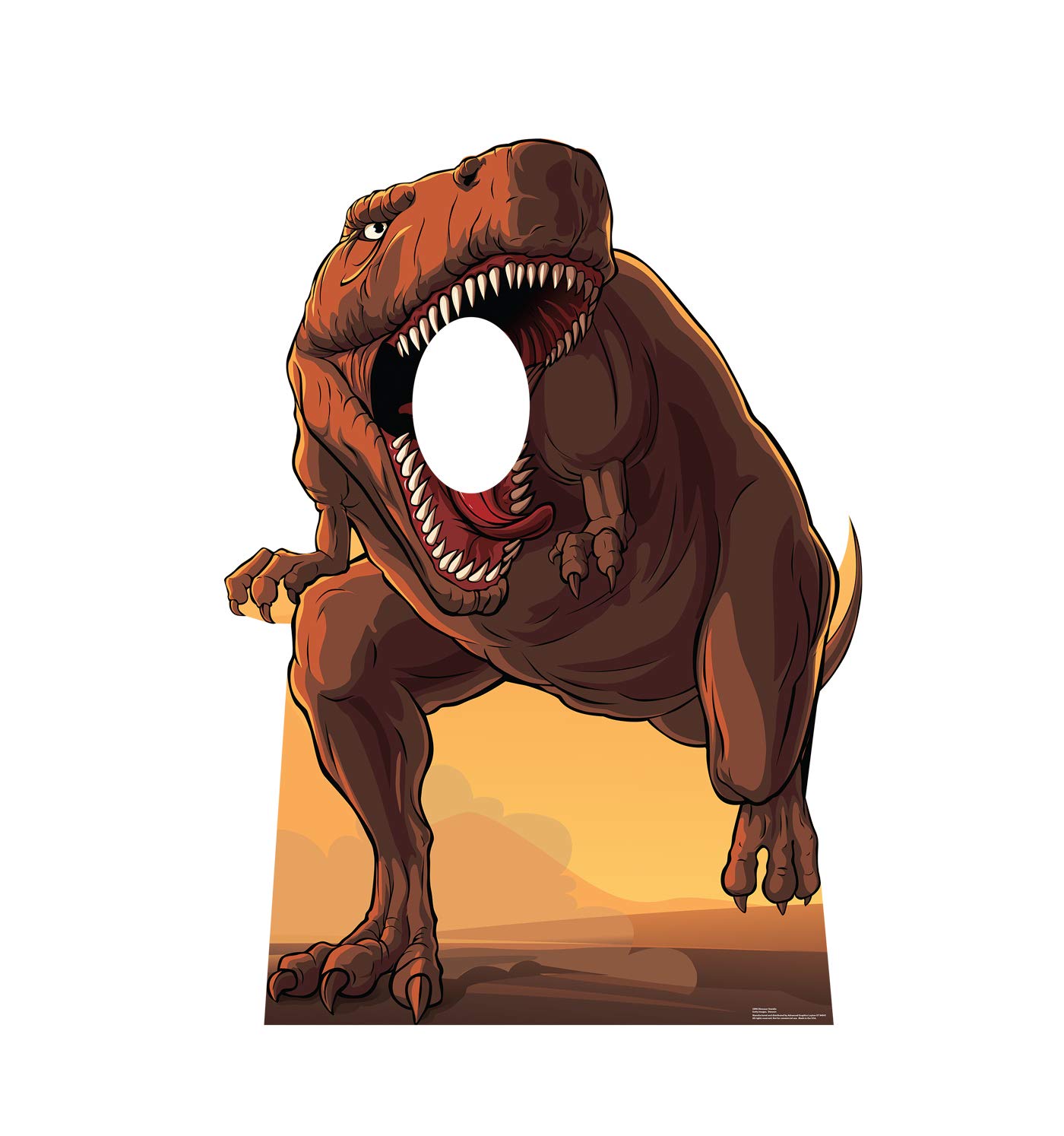 Life-Size Dinosaur Cardboard Cutout - Premium Standing Display for Home Decor, Parties & Photo Booths | Realistic Advanced Graphics for Events, Themed Decorations & Kids Room