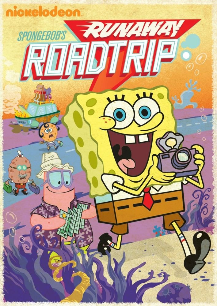 Spongebob's Runaway Roadtrip Adventure Game - Fun Family Board Game for Kids & Adults - Perfect for Birthday Parties, Family Game Nights and Road Trips