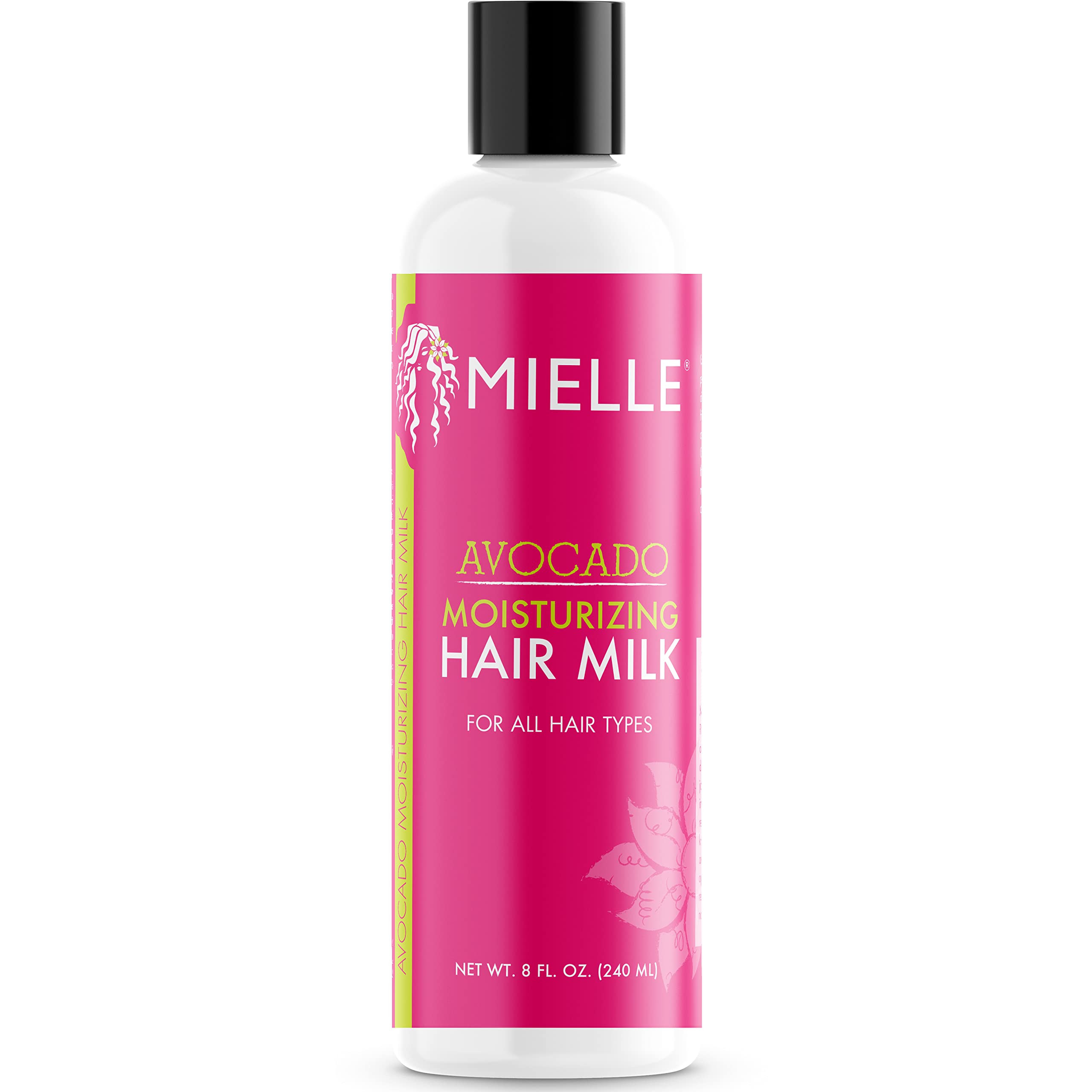 Mielle Organics Avocado Hair Milk - 8oz Moisturizing Lotion for Dry, Damaged & All Hair Types | Deep Hydration & Nourishment for Curly, Coily & Natural Hair | Perfect for Daily Use & Hair Care Routine