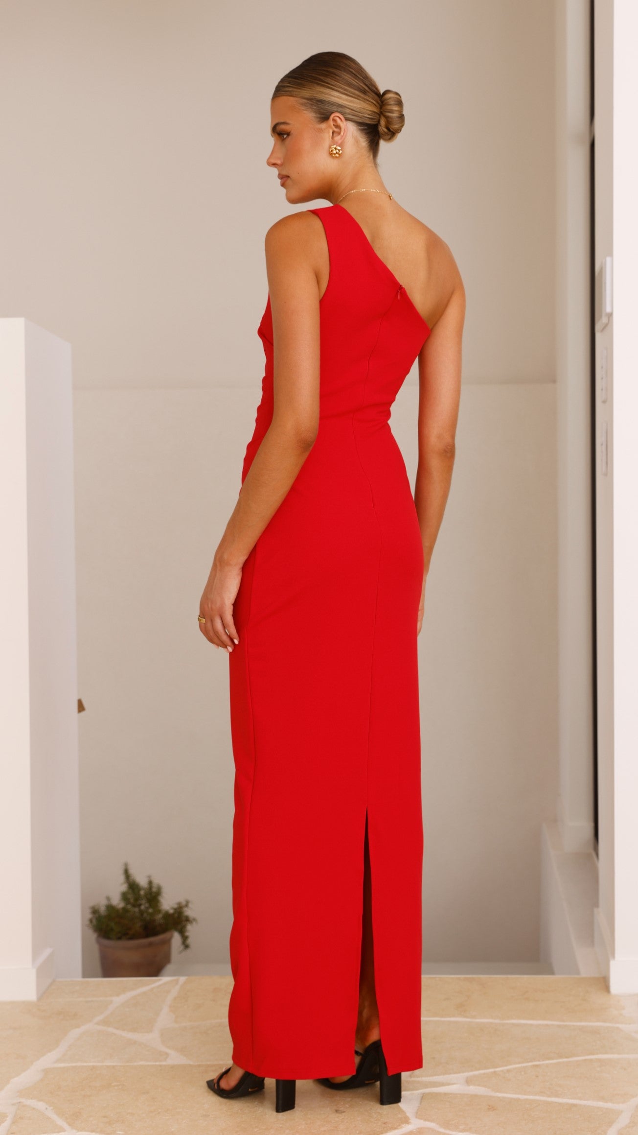Cataleya Maxi Dress for Women - Flowy Long Summer Dress in Red - Perfect for Beach, Vacation, and Casual Outings