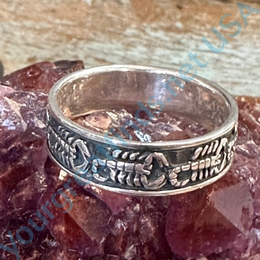 Sterling Silver Scorpion Band Ring for Men & Women - Size 15 Adjustable Gothic Punk Jewelry Gift for Halloween, Cosplay & Alternative Fashion