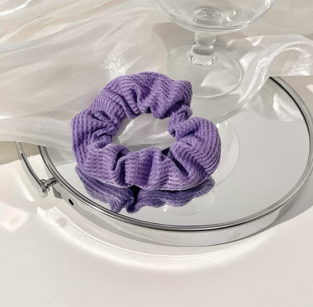 4 Pcs Premium Satin Elastic Hair Scrunchies - Soft Ponytail Holders & Hair Ties for Women & Girls - Perfect for Workouts, Office & Everyday Styling