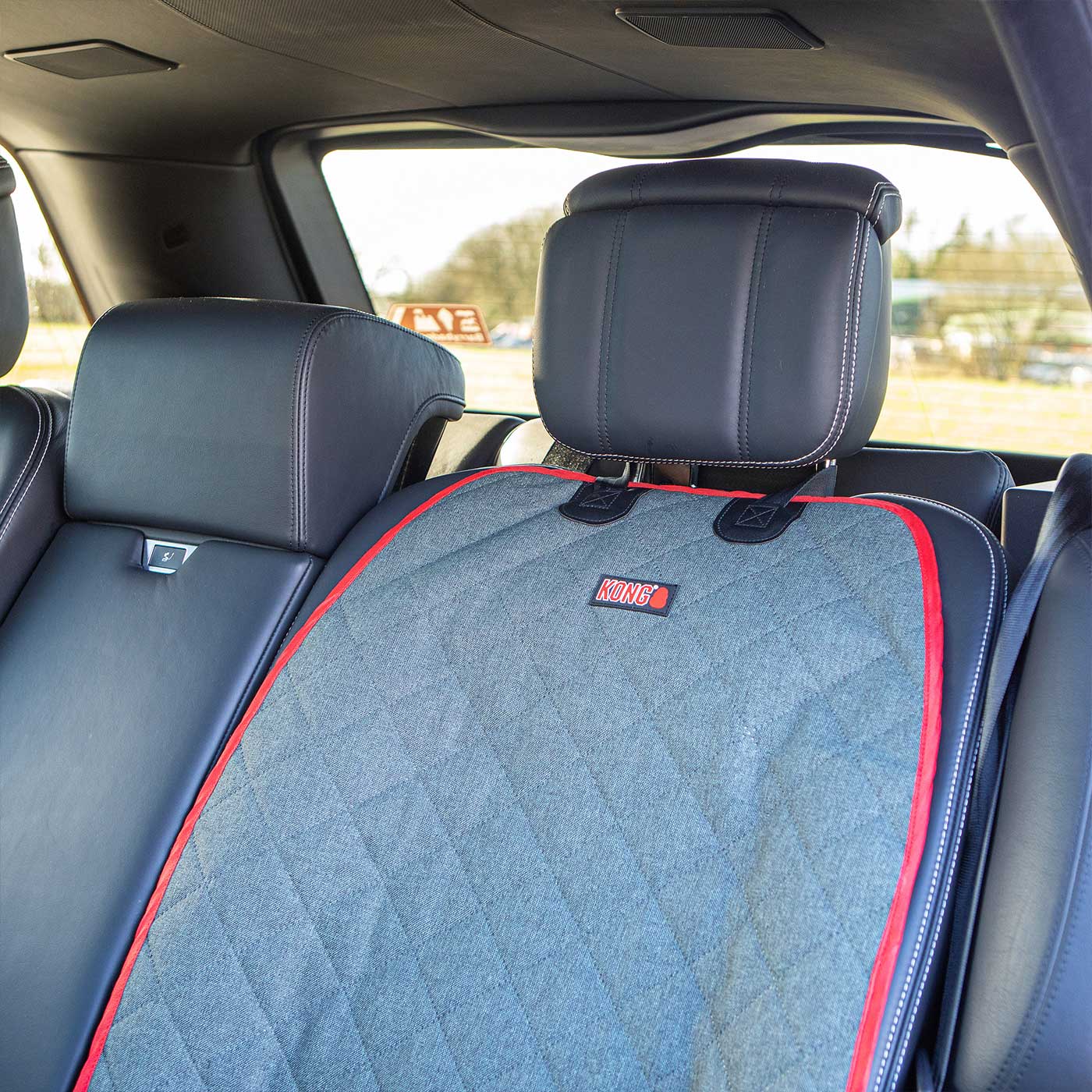 KONG Single Seat Cover - Waterproof & Durable Car Seat Protector for Pets - Perfect for Dogs, Cats, and Travel