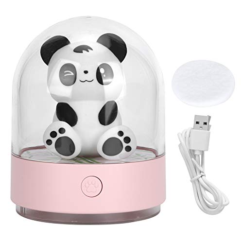 USB Night Light with Aromatherapy - Pink Small LED Desk Lamp for Bedroom, Dorm, Reading & Eye Protection | USB-Powered Night Light for Home, Office & Study Room