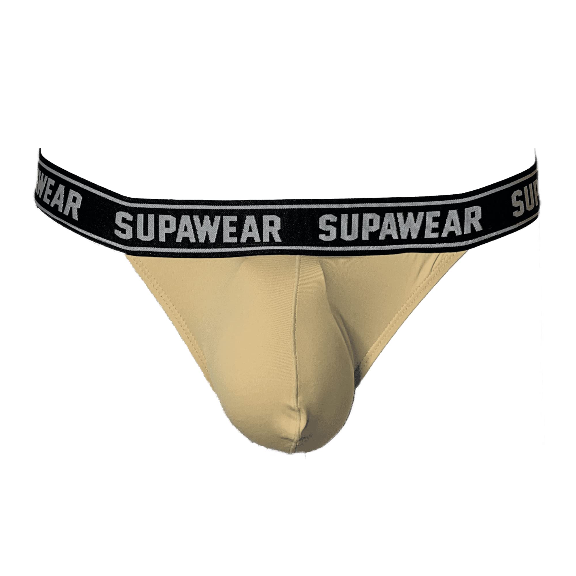 Supawear WOW Men's Jockstrap Tan - Breathable Athletic Support Underwear for Sports & Workout | Comfortable Jock Strap for Running, Gym & Cycling